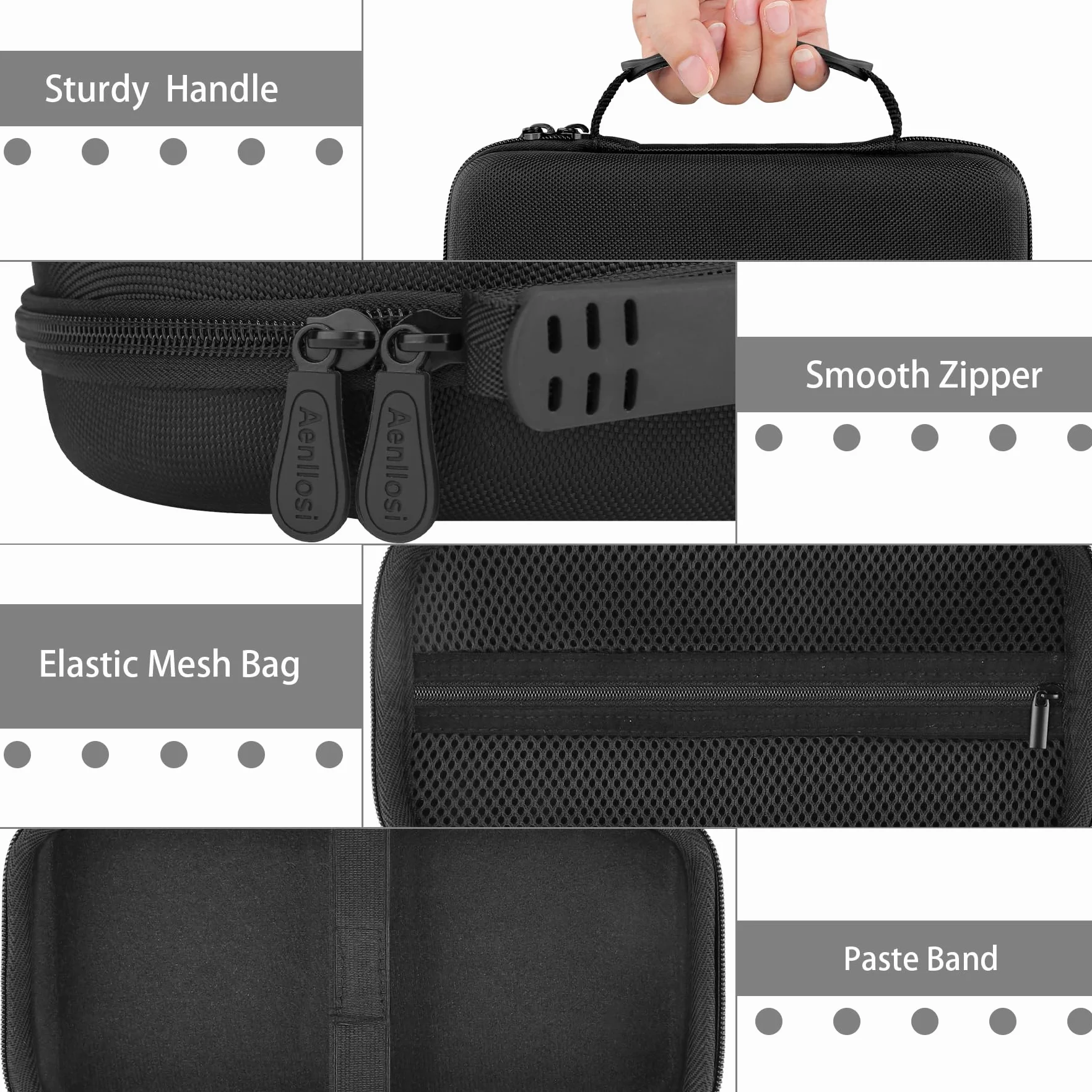 Aenllosi Twardy futerał kompatybilny z GameSir G8 Plus Mobile Game Controller, organizer na kontroler telefonu GameSir (tylko etui)
