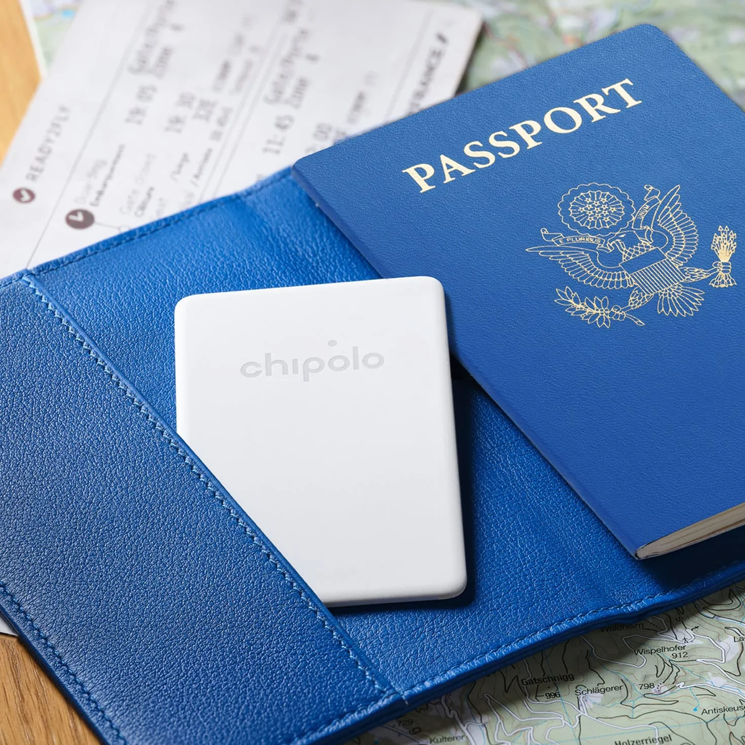 Chipolo CARD Point lokalizator portfela torba Google Find My Device Android Złamana biel