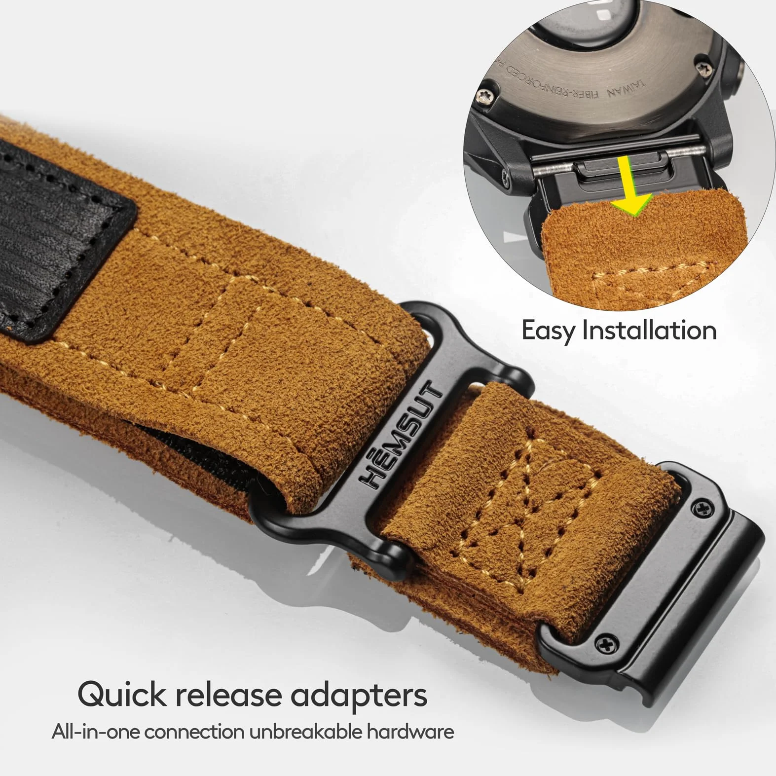 Kompatybilny z paskiem do zegarka Garmin, super wytrzymały nylonowy pasek sportowy typu loop, tkany, do Fenix/ Forerunner/ Vivoactive/ Approach/ MARQ/ quatix/ D2 Series, trwały, dla mężczyzn.