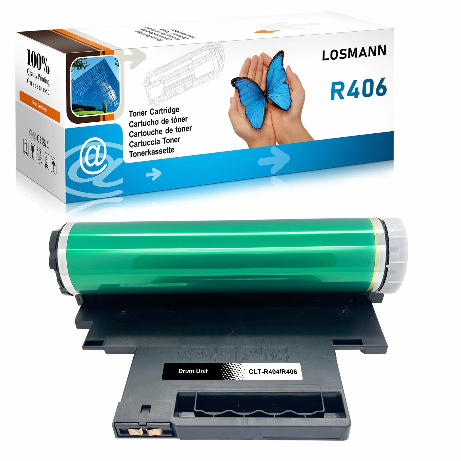 LOSMANN R406 bęben kompatybilny z CLT-R406 CLT-R404 bęben obrazowy, zamiennik do Samsung C410W C430 CF460FW C460W C480W C480FW CLP-360 CLP-365 CLP-365W CLX-3305FW CLX-3300 CLX-330 5FN CLX-3305W CLX