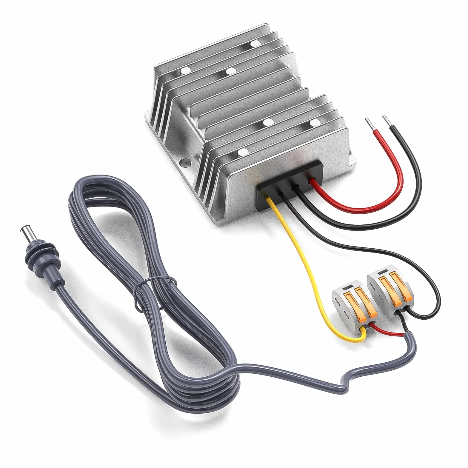 Starlink Mini adapter 12 V, 144 W, 12 V na 48 V/3 A, zestaw do zasilania Starlink Mini z kablem zasilającym Starlink 2 m DC do samochodów ciężarowych, przyczep kempingowych, jachtów i zastosowań na