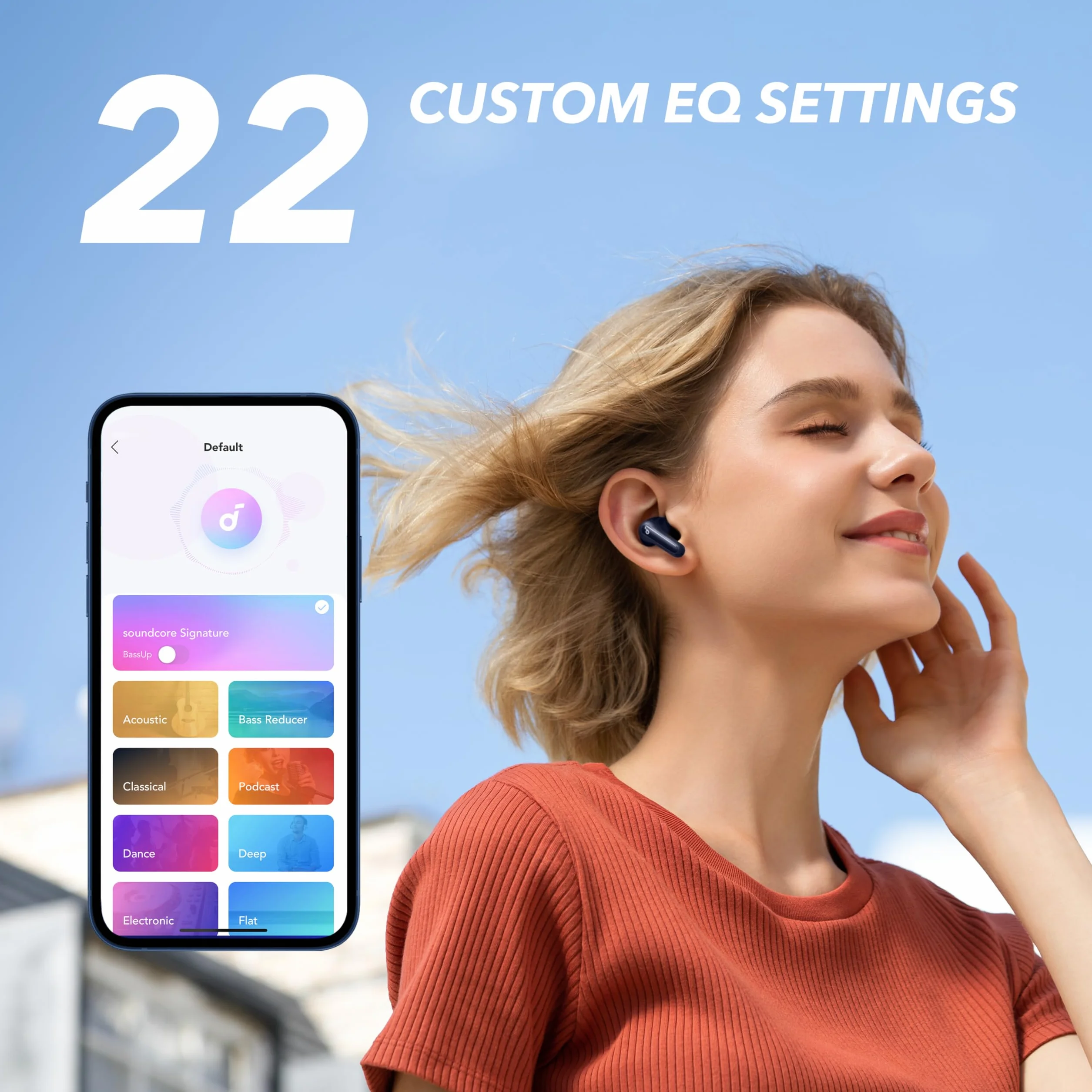 soundcore by Anker P2 Mini prawdziwie bezprzewodowe słuchawki douszne, przetworniki 10 mm, duże basy, niestandardowy korektor, Bluetooth 5.3, 32-godzinny czas odtwarzania, USB-C, szybkie ładowanie