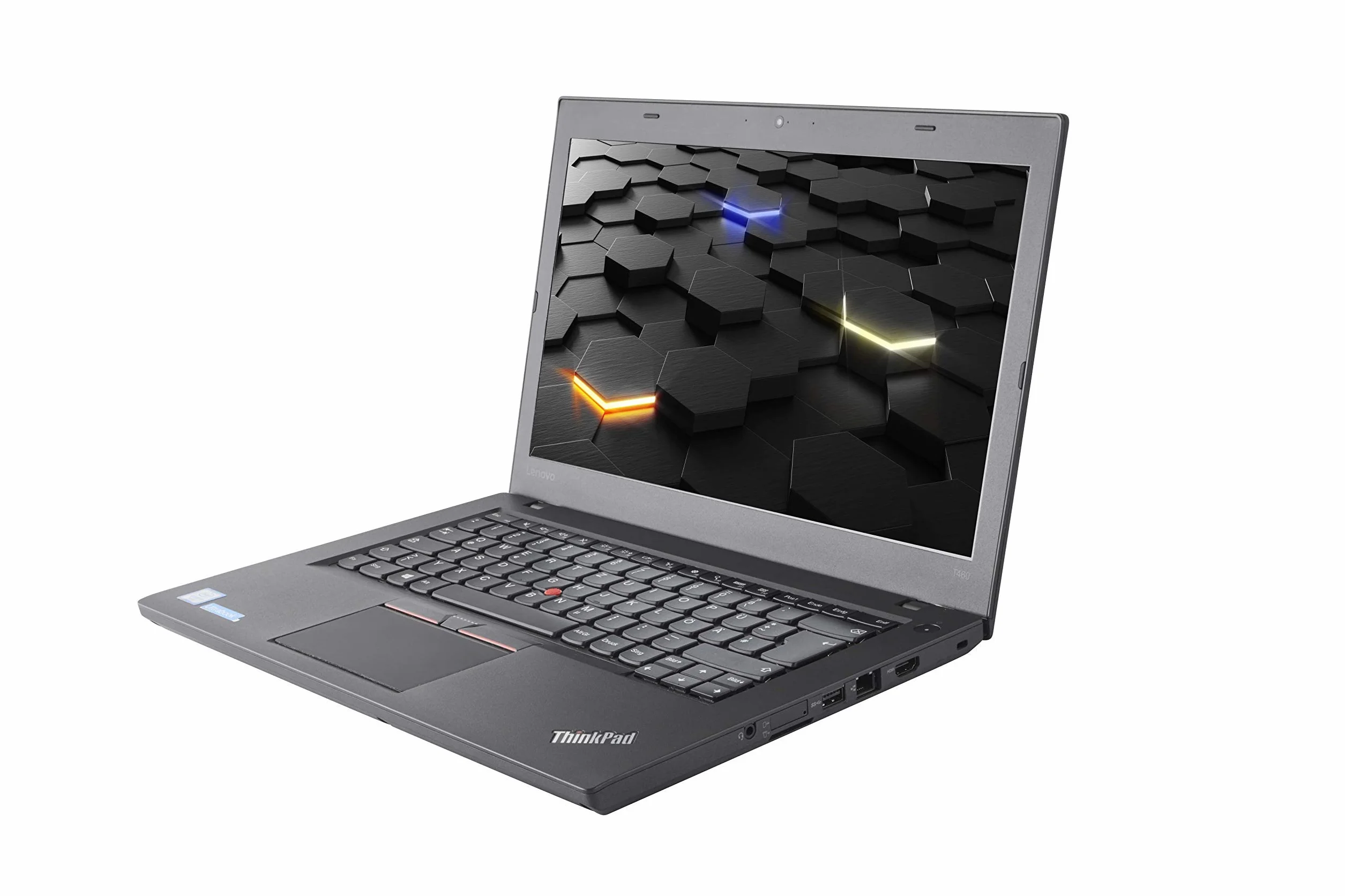 Lenovo ThinkPad T460 (14) Laptop, Intel i5 (6 generacji), 8 GB RAM, SSD 500 GB, 1366 x 768 HD, HDMI, Windows 10 Pro, profesjonalny ultrabook (odnowiony)