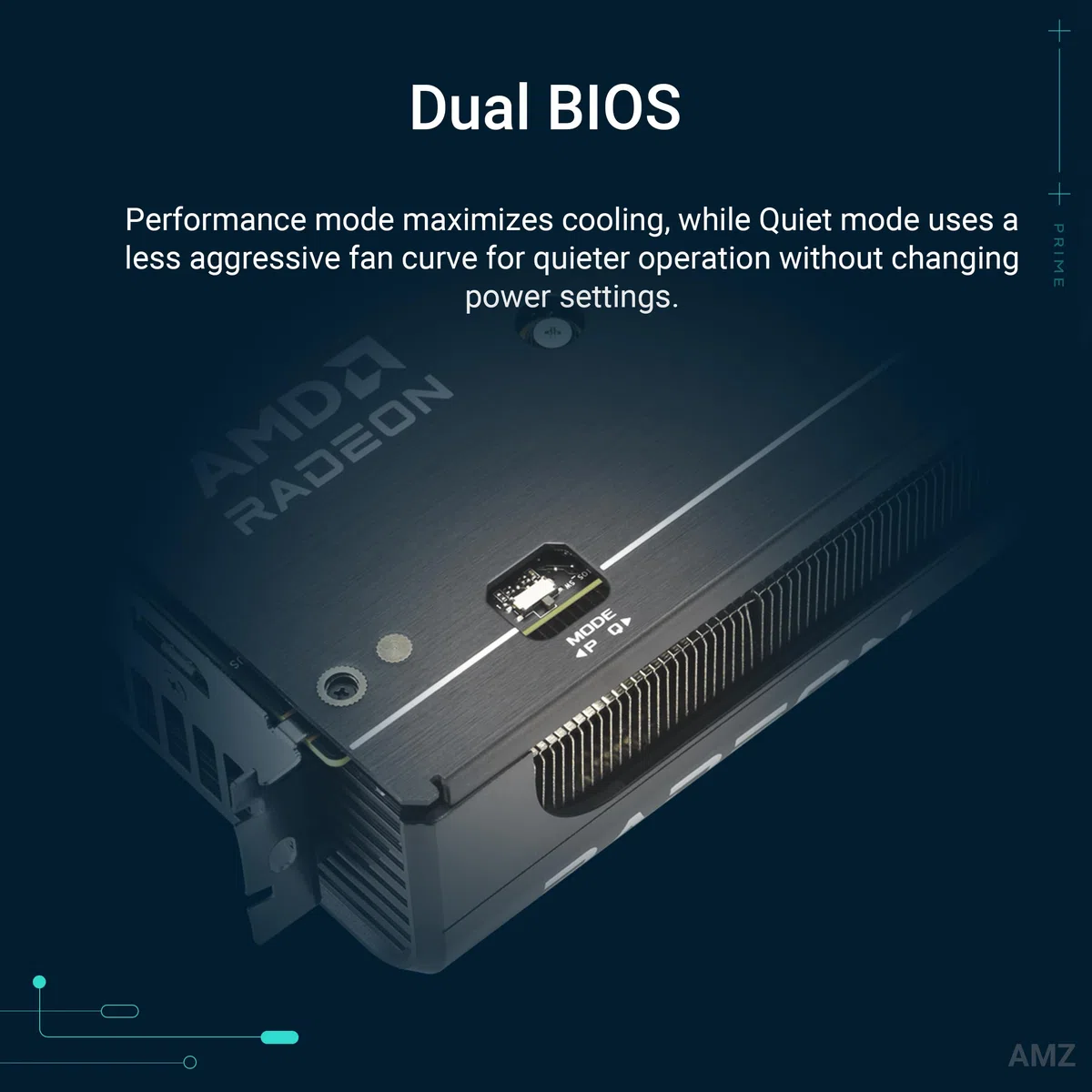 ASUS Prime Radeon RX 9060 XT OC Edition 16 GB GDDR6 karta graficzna dla graczy (AMD Radeon RX9060XT, AMD RDNA 4 architektura, PCIe 5.0, 1 x HMDI 2.1b, 2X DisplayPort 2.1a, PRIME-RX9060XT-O16G)