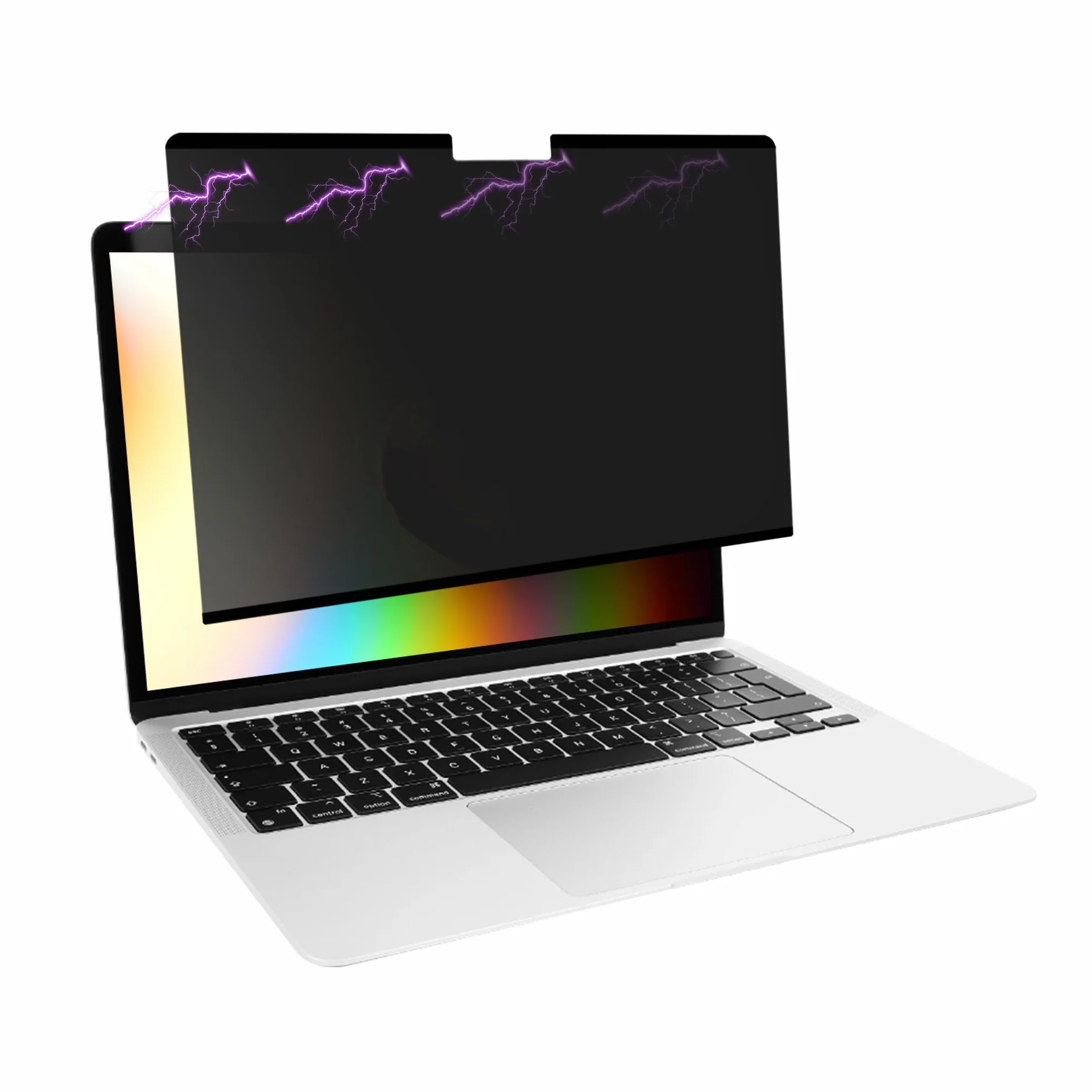 kwmobile Osłona prywatności na laptopa Apple MacBook Air 33.8 cm M1 A2337 A2179, magnetyczna osłona ekranu komputera, ochraniacz monitora laptopa, antyodblaskowa blokada niebieskiego światła