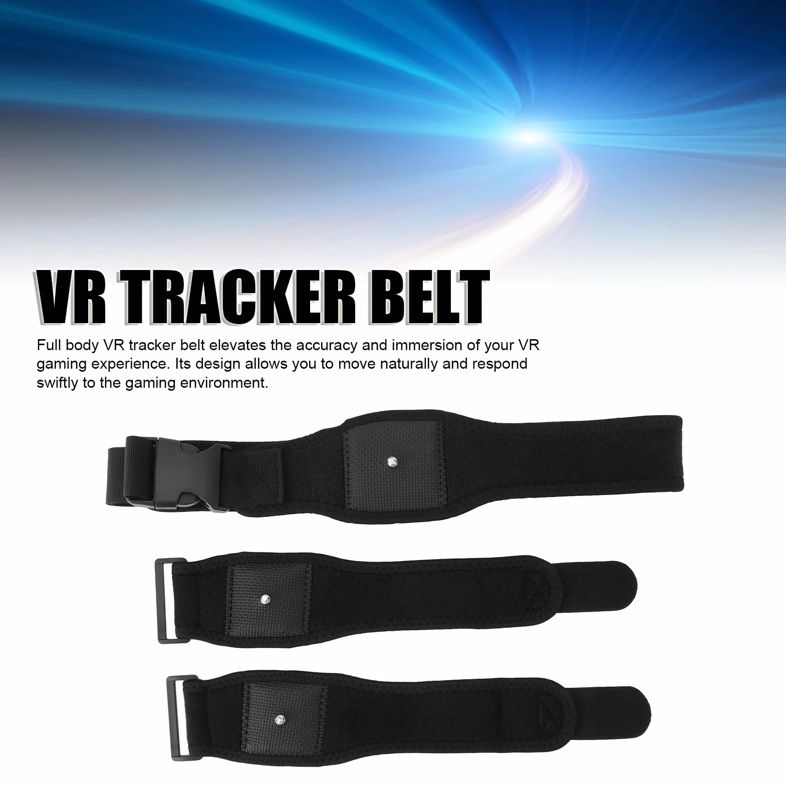 Pasek śledzący pasek Tracker VR dla Vive Tracker, regulowane paski na nadgarstki do śledzenia ruchu, kompatybilne z słuchawkami VR do wciągania gier
