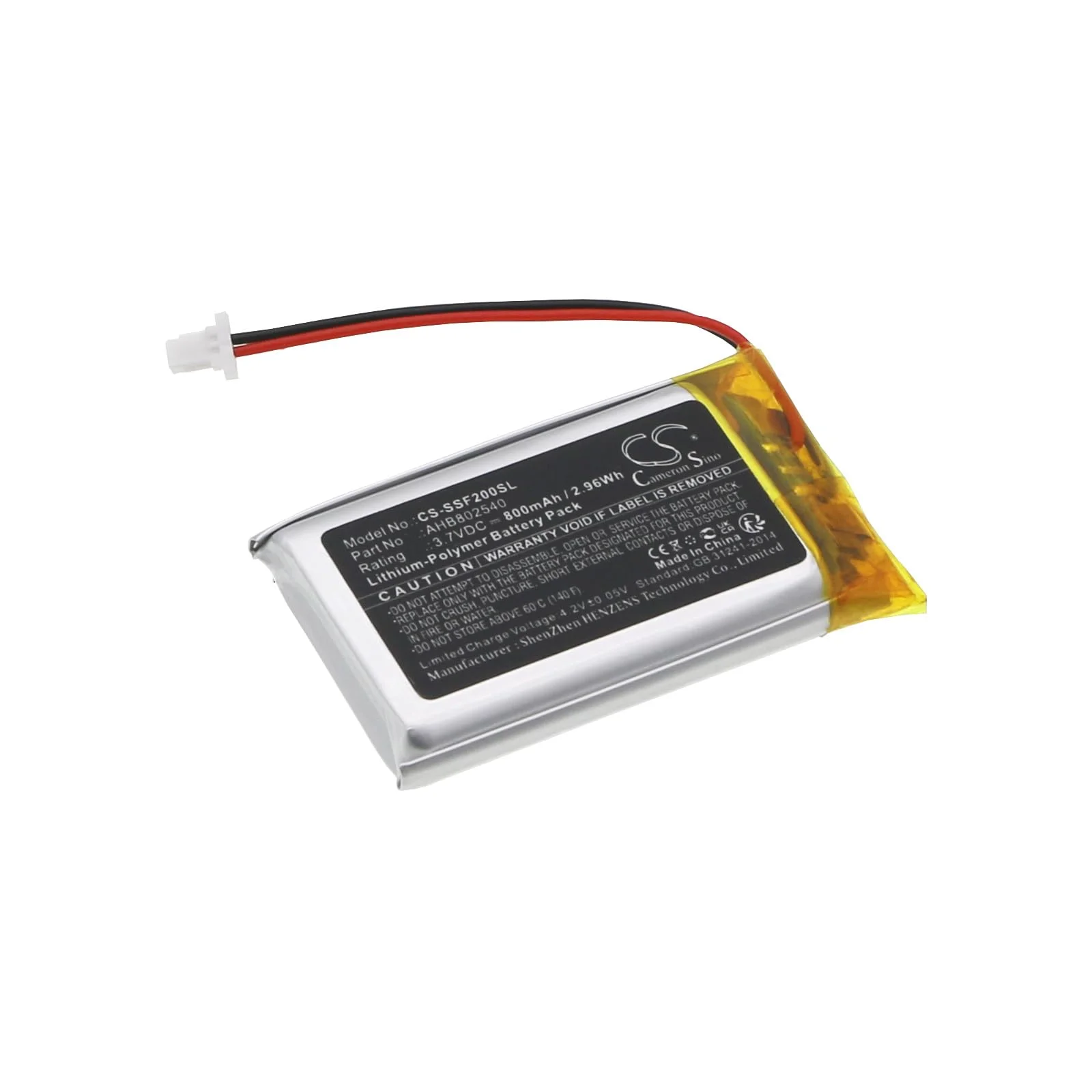 TECHTEK Bateria 800mAh kompatybilny z [Sena] SF2, SF4 zastępuje AHB802540