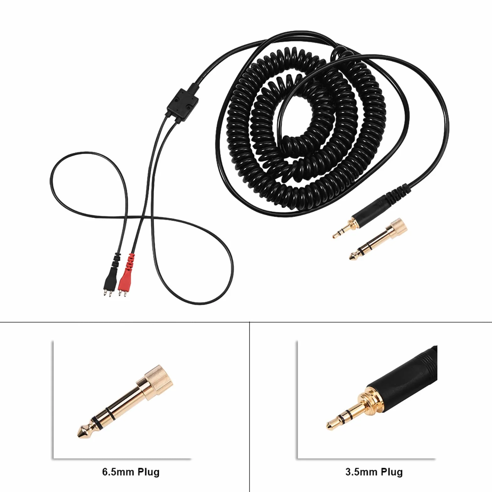 Zwinięty Kabel Słuchawkowy, Wymienny Kabel Cewki Sprężynowej do Słuchawek HD25/ 560/540/ 480/430