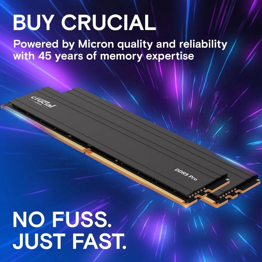 CRUCIAL PRO 32G (1x32G) DDR5-5600 *CP32G56C46U5