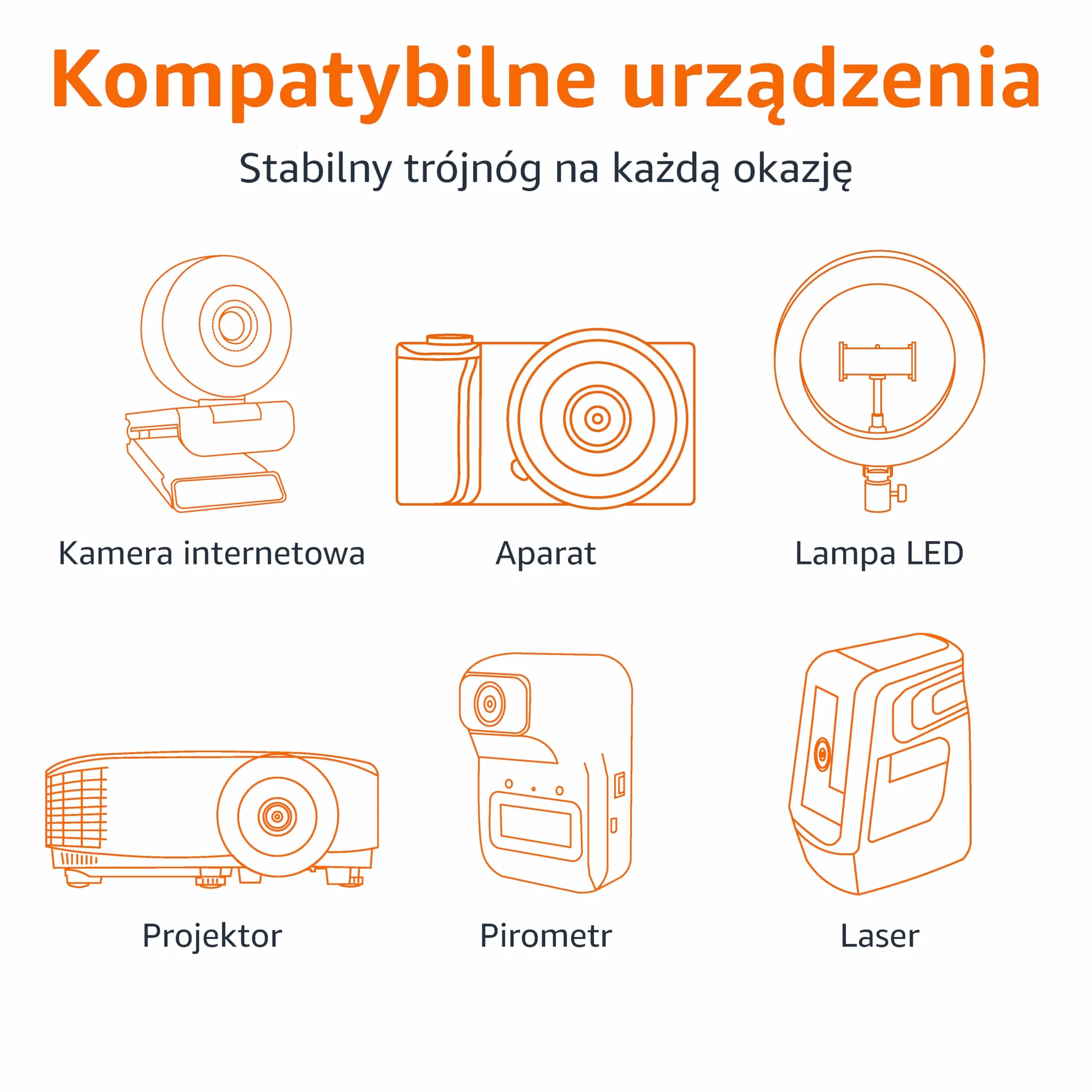 Amazon Basics WT3540 Statyw, Czarny, 152,4 cm