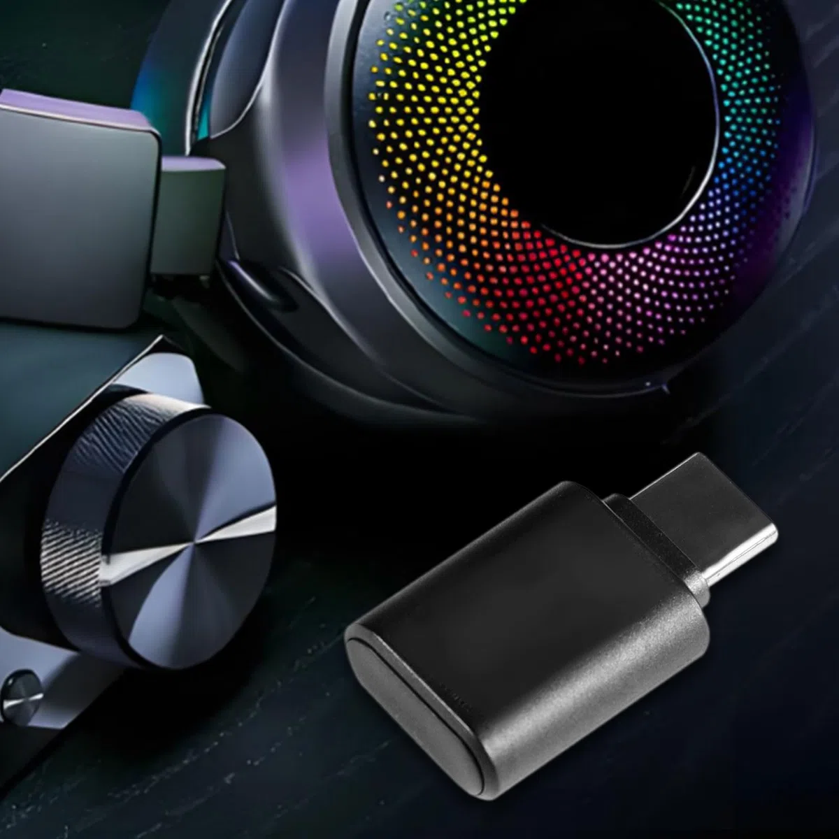 Odbiornik dźwięku o niskim opóźnieniu 2,4 GHz do zestawów słuchawkowych do gier i konferencji, adapterów USB, adapterów audio do gier o niskim opóźnieniu