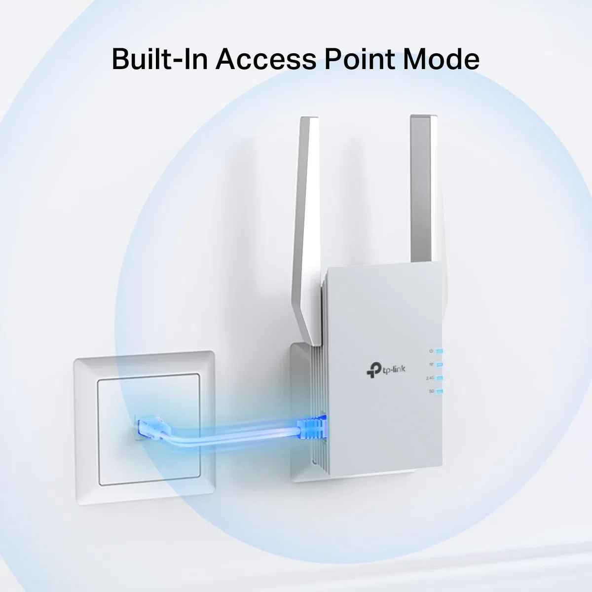TP-Link RE515X AX1500 wzmacniacz zasięgu WiFi 6 z portem Ethernet | dwupasmowy wzmacniacz bezprzewodowy 1,5 G | do 1800 m2, 64 urządzenia | wzmacniacz sygnału internetowego | konfiguracja aplikacji |