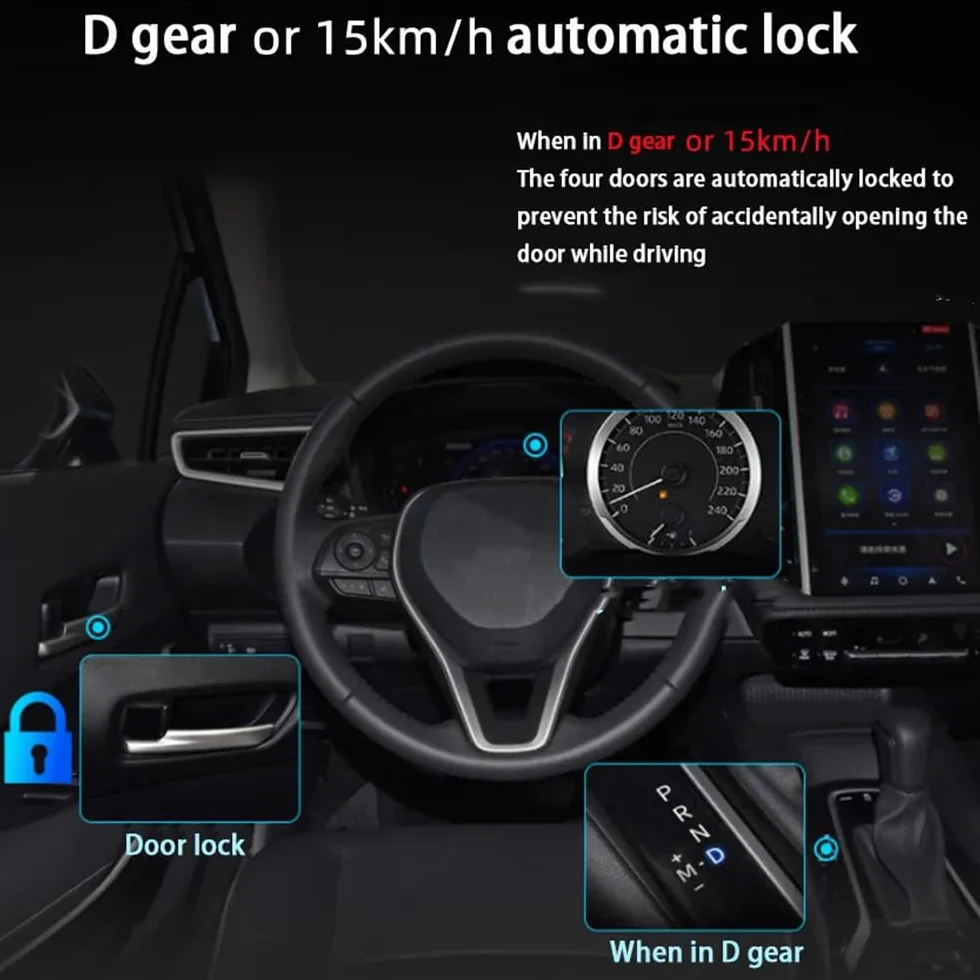 OBD drzwi samochodu automatyczna blokada prędkości odblokowanie inteligentne urządzenie moduł akcesoria do Toyota CHR 2010-2022 Plug and Play