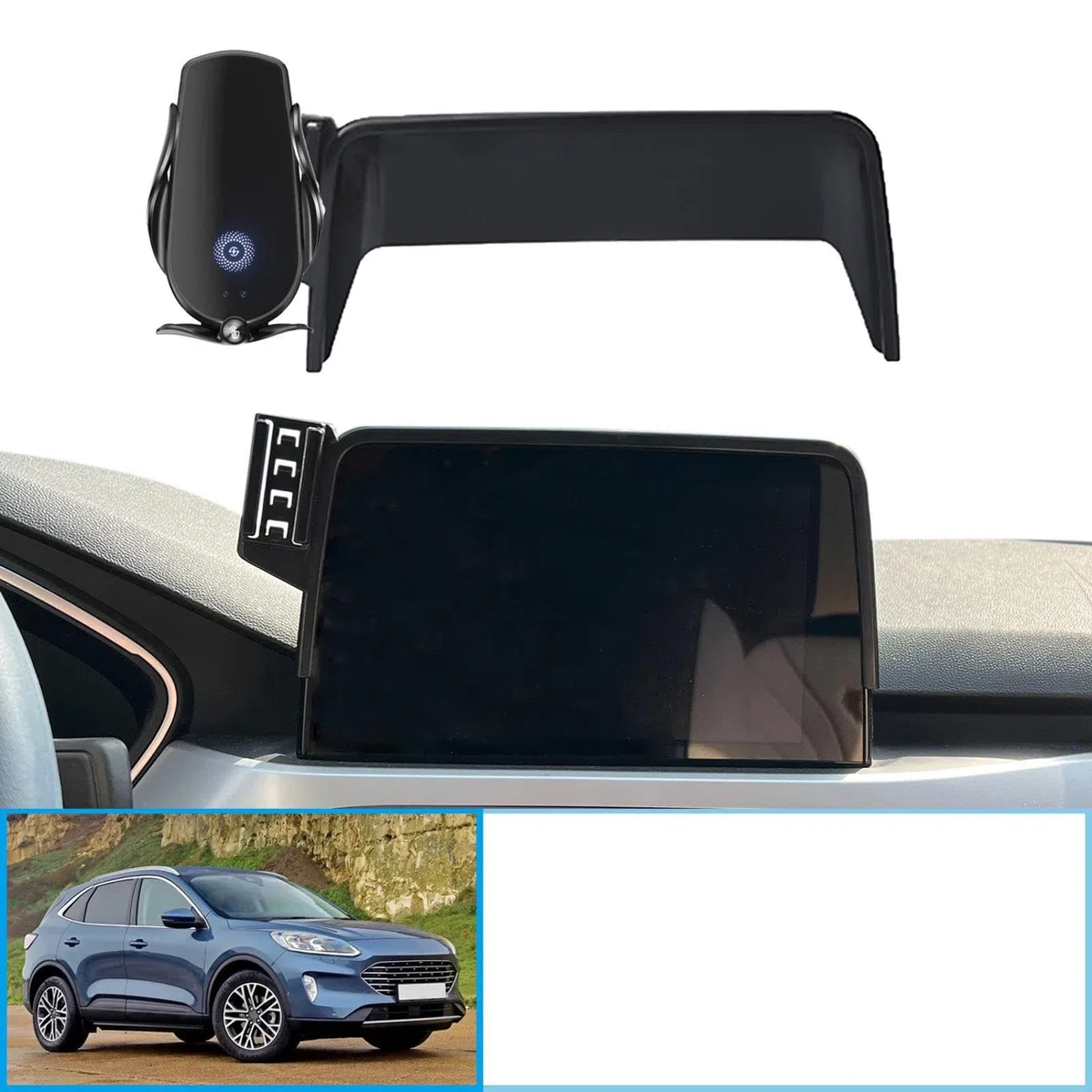 Uchwyt Samochodowy na Telefon dla Ford Kuga MK3 3d ST-Line 2019-2022, uchwyt samochodowy na telefon komórkowy 8 cali uchwyt GPS stojak na nawigację