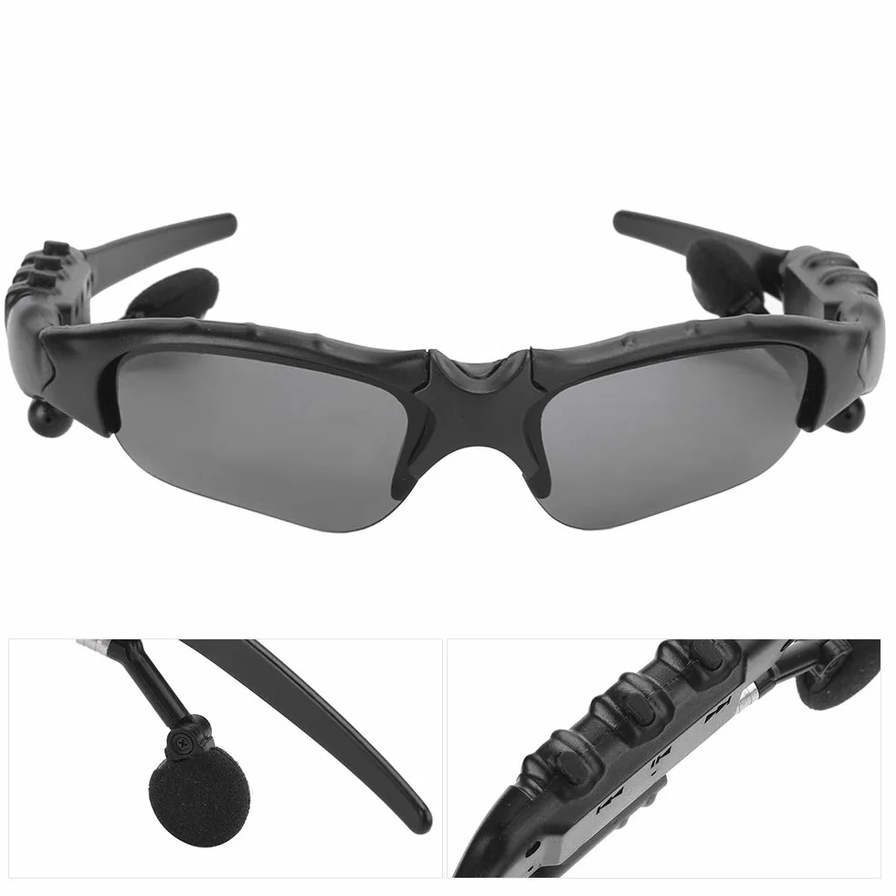 Okulary Polaryzacyjne Bluetooth, Przenośne Inteligentne Bezprzewodowe Okulary Przeciwsłoneczne 5.0 Sportowe Okulary do Jazdy ze Słuchawkami Stereo, do Rozmowy, Słuchania Muzyki(Żółta soczewka)