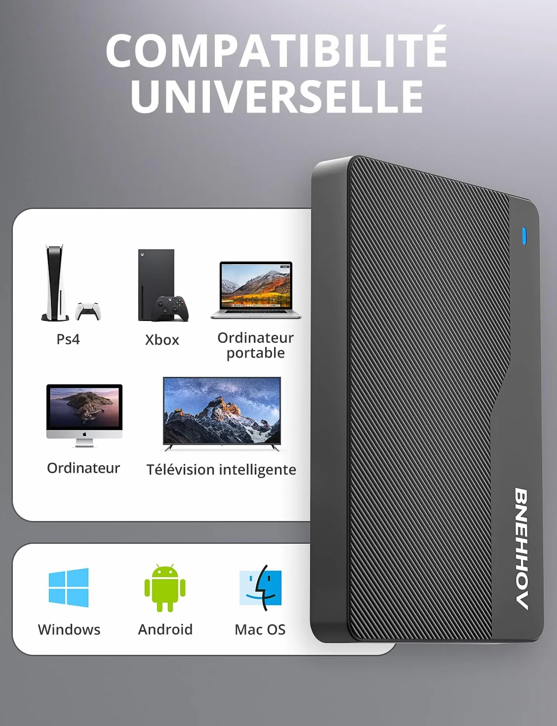 Przenośny Dysk Twardy Ultra Slim 500GB HDD USB 3.0 SATA