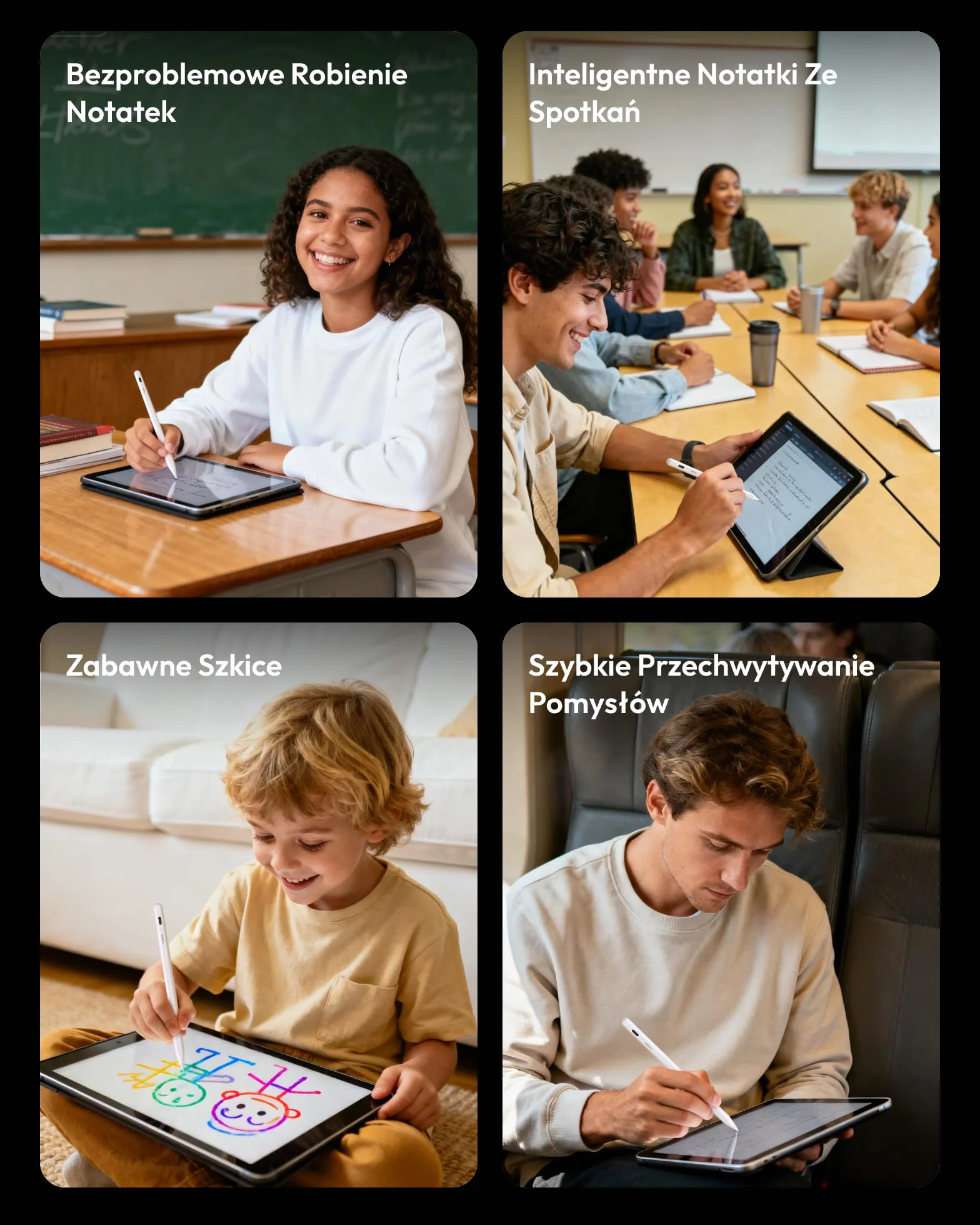 Metapen Rysik Air8 do Apple iPad 2018–2025, 20H Baterii, Szybkie Ładowanie, Wysokoprecyzyjny Rysik do iPada 11 A16/10/9/8/7/6 Gen, Pro 12.9/11/13 Cal M4, Air 3/4/5/M2/M3 (Biały)