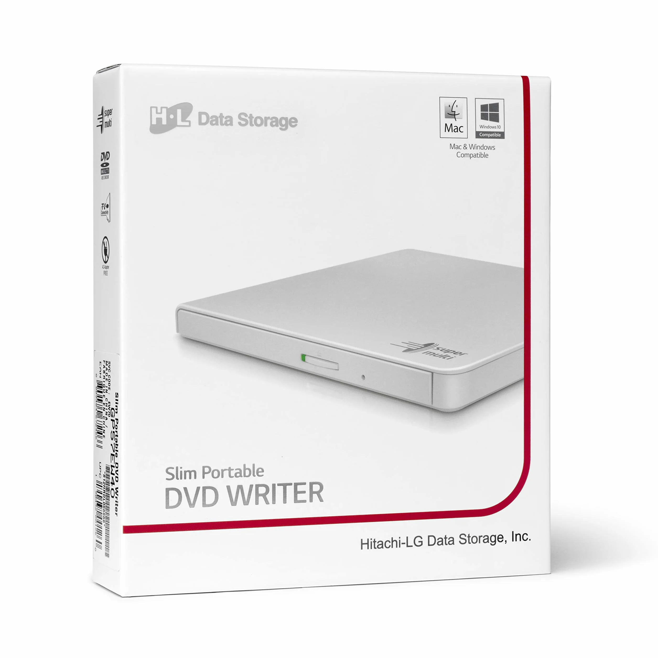 Hitachi-LG GP57 zewnętrzna nagrywarka DVD Super-Multi Ultra Slim USB 2.0 biały
