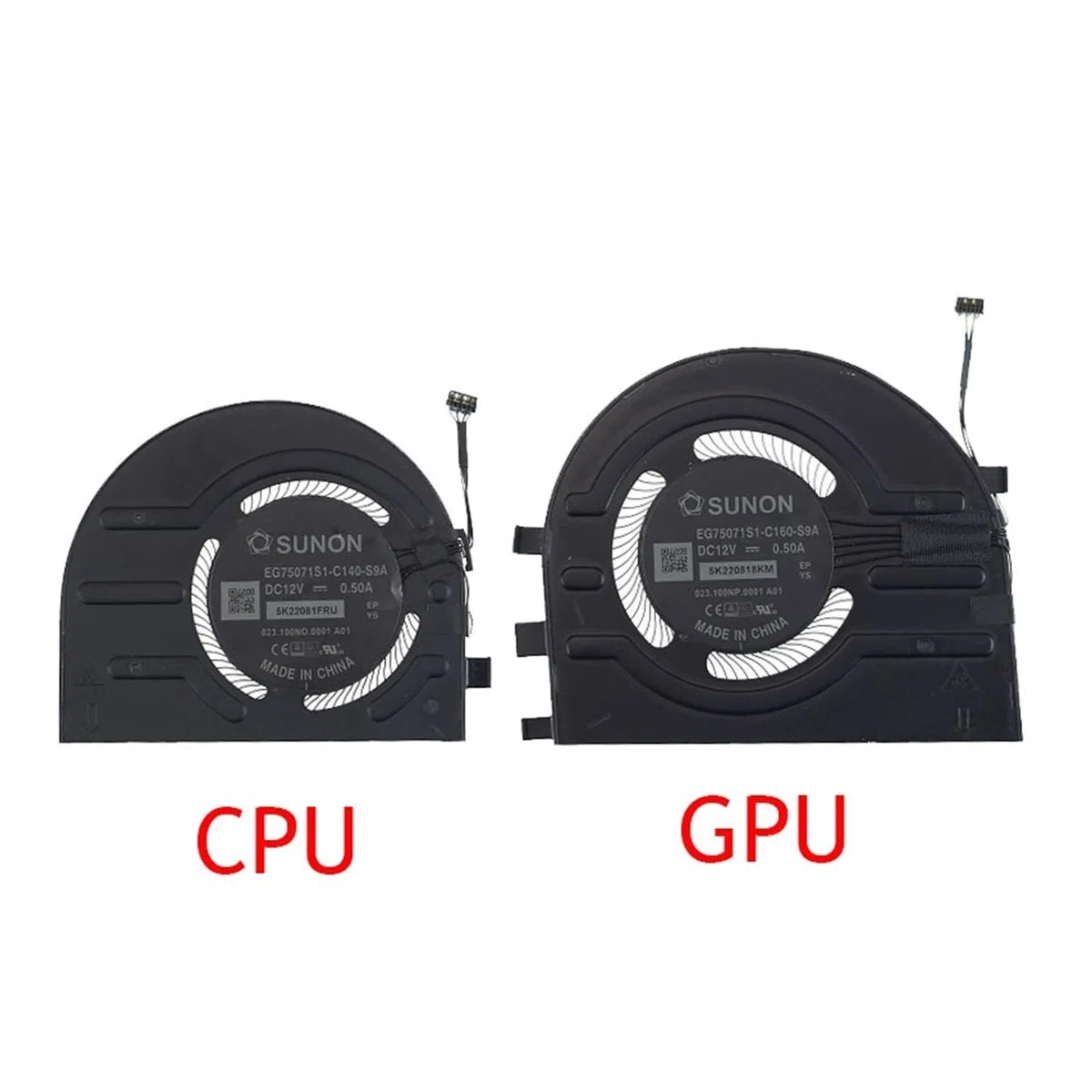 tianwandong Wentylator procesora graficznego laptopa EG75071S1-C140-S9A EG75071S1-C160-S9A do X1 Extreme 4. generacji 20Y5 20Y6 5H41D34321 22 24 RTX30(CPU GPU Fan)