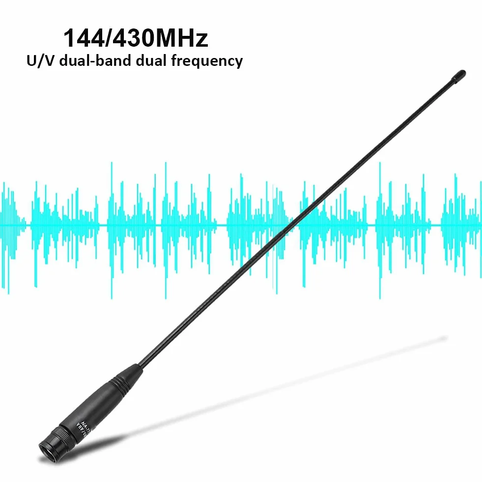 38cm Złącze Bnc, Dwuzakresowa Elastyczna Antena Ręczna Nagoya na 771 Bnc 4575 144 430 MHz dla Walkie Talkie