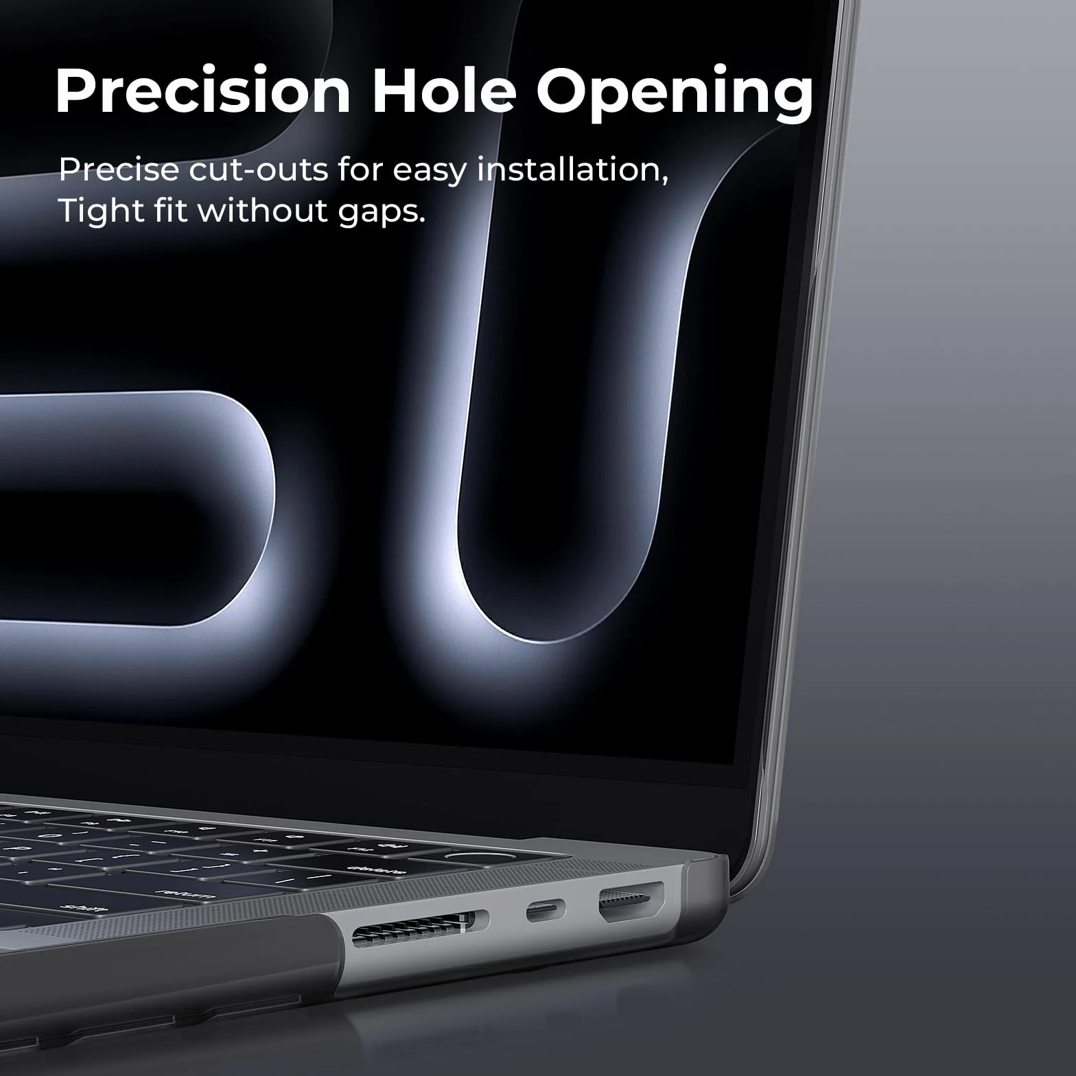 BlueSwan Etui PP kompatybilne z Macbook Pro 14 cali M5 M4 M3 M2 M1 ultracienkie odporne na pęknięcia odciski palców