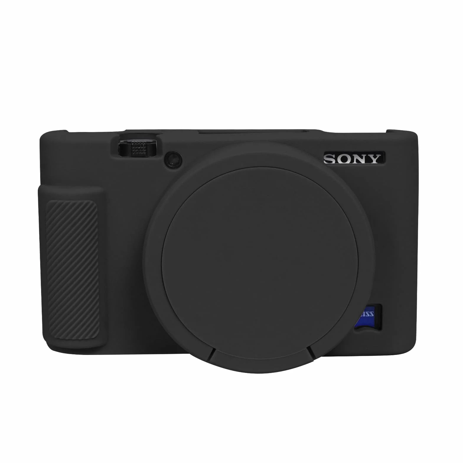 Etui na aparat Sony RX100 VII/VI, miękki silikonowy pokrowiec ochronny, czarny