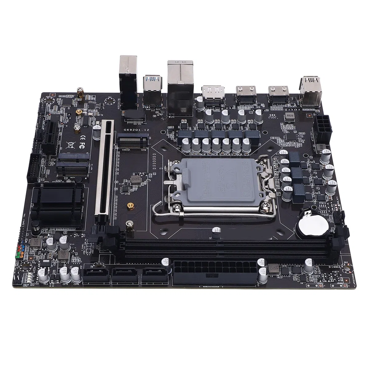 Płyta Główna H610 Gaming, DDR4 M.2 NVME Gaming Mainboard lub I3 I5 I7 I9 12th 13th 14th Gen, PCI Express 16X, SATA3.0 2.0, DP HDMI RJ45, Obsługuje NGFF i NVME