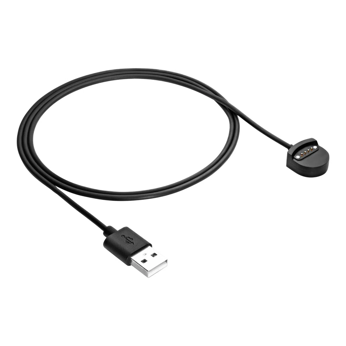 AKYGA AK-SW-56 kabel do ładowania USB, kompatybilny z Ticwatch S/E, 1 m, czarna ładowarka