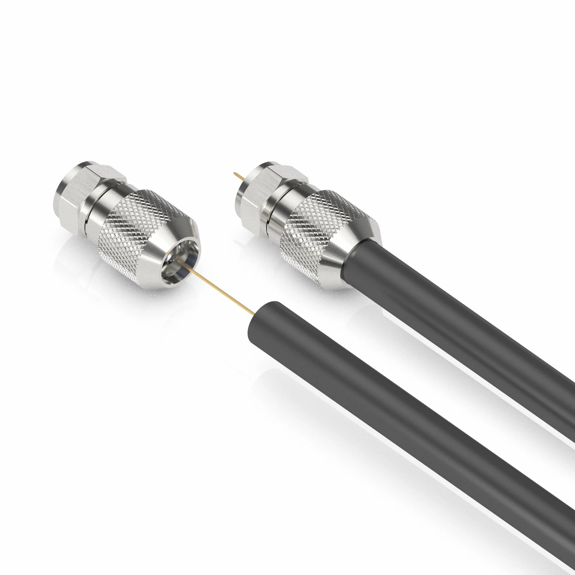 Sonero, Wtyk F do kabla satelitarnego, antenowego, kabla koncentrycznego o średnicy 7,0-7,5 mm, łatwe samodzielne konfekcjonowanie, chrom, zestaw 10 sztuk