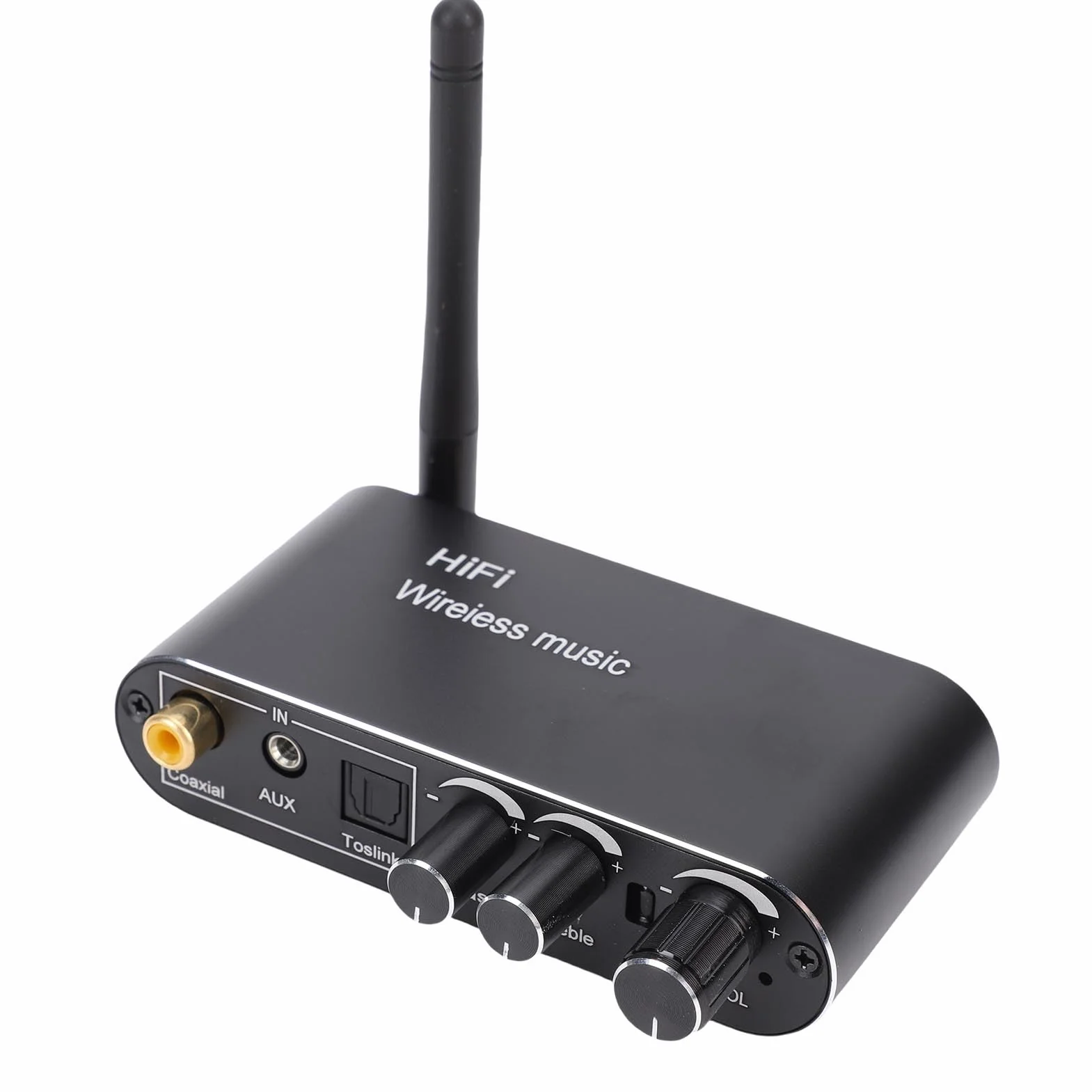 Cuifati Cyfrowe na Analogowe Konwerter Audio z Zdalnym Sterowaniem, Optyczne Koncentryczne Wejścia USB do Aux Wyjściowe Adapter Dźwiękowy Bluetooth