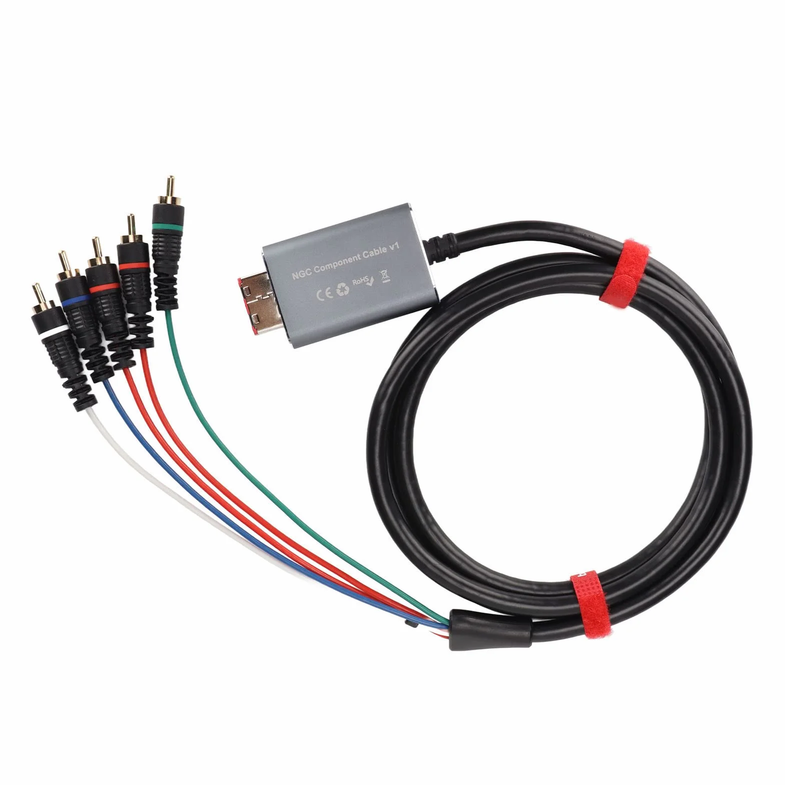 Digital Kabel Komponentowy AV do Cyfrowego Kabla AV .8m/5,9ft, Wyjście Wideo YPbPr, Obsługuje 480i/480p/576i/576p, Plug and Play, Kompatybilny z Konsolami DOL-001