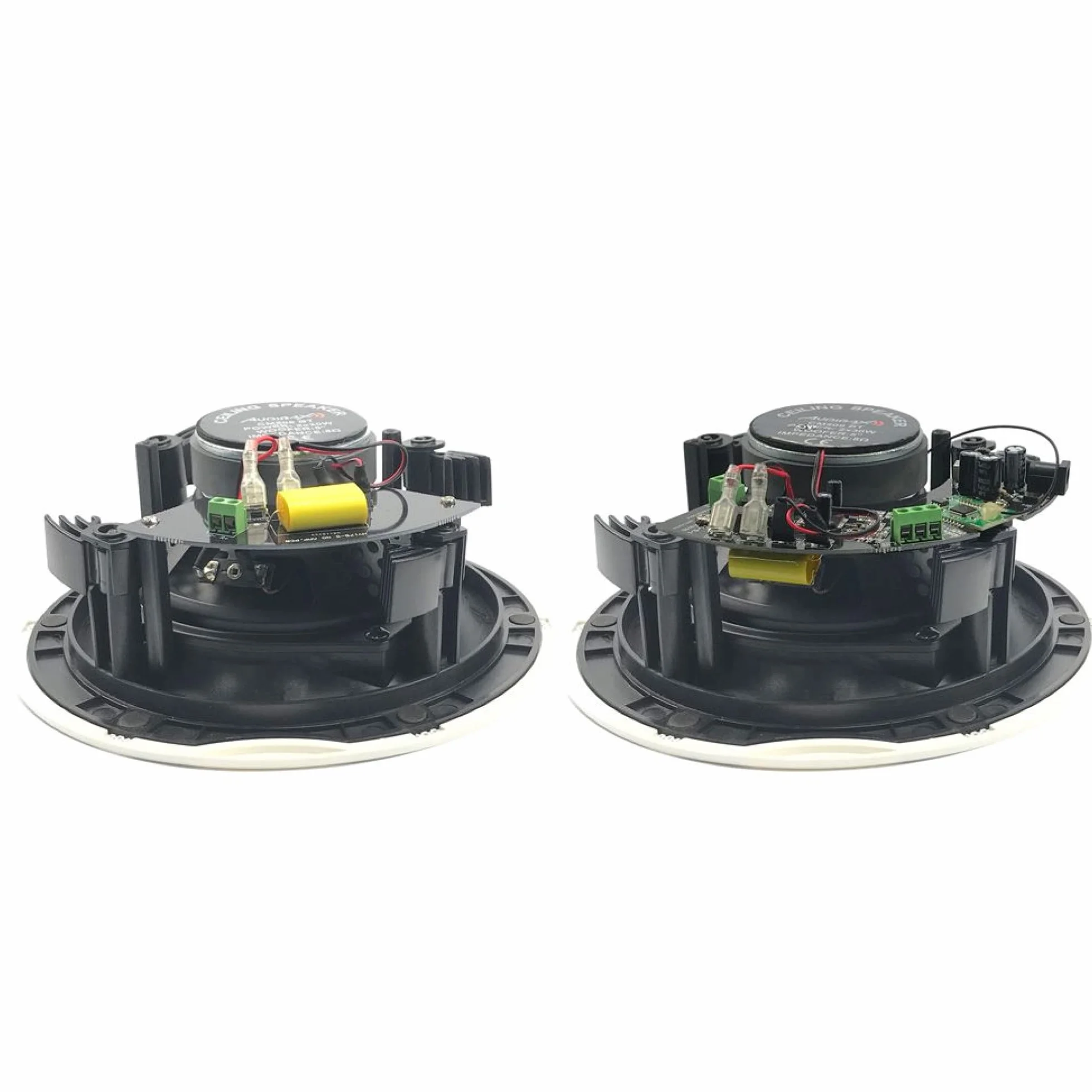 Audibax CM508-BT - Głośniki sufitowe Bluetooth - 2 głośniki wpuszczane 30 W - Głośniki sufitowe 5,25 cala - Siatka magnetyczna - Głośnik aktywny i pasywny