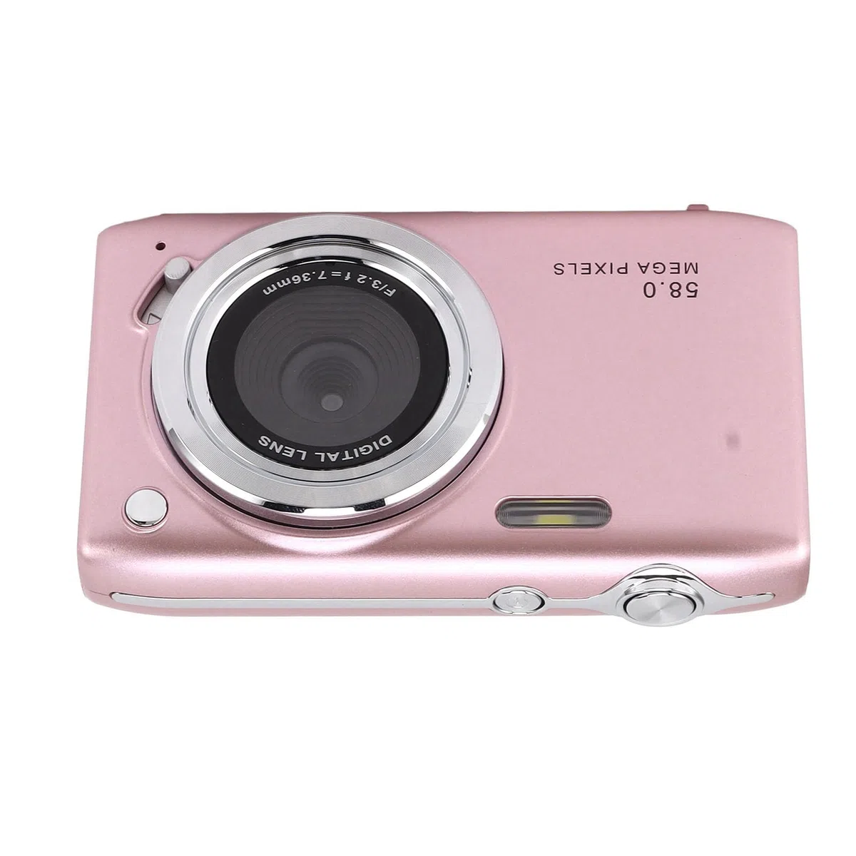 Mały Aparat Nastolatków, 2,88 Cala IPS Screen Automatyczna Ekspozycja 4K Aparat Cyfrowy 16x Zoom do Vloggowania (PINK)