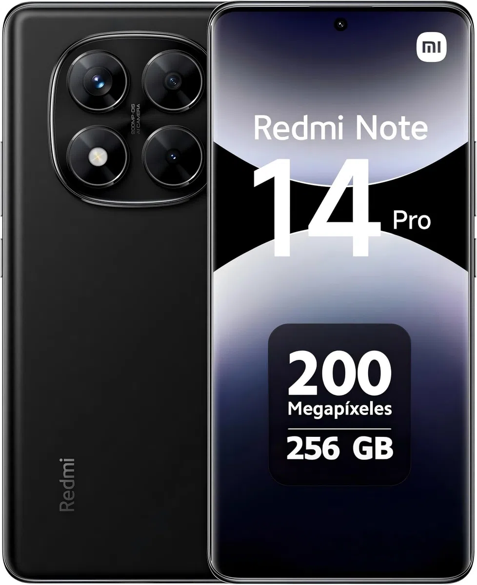 XIAOMI Redmi Note 14 Pro smartfon 8 + 256 GB, akumulator 5500 mAh, wyświetlacz AMOLED MediaTek Helio G100-Ultra 120 Hz, wyświetlacz Eye-Care 200 MP, system Imaging System 200 MP, czarny