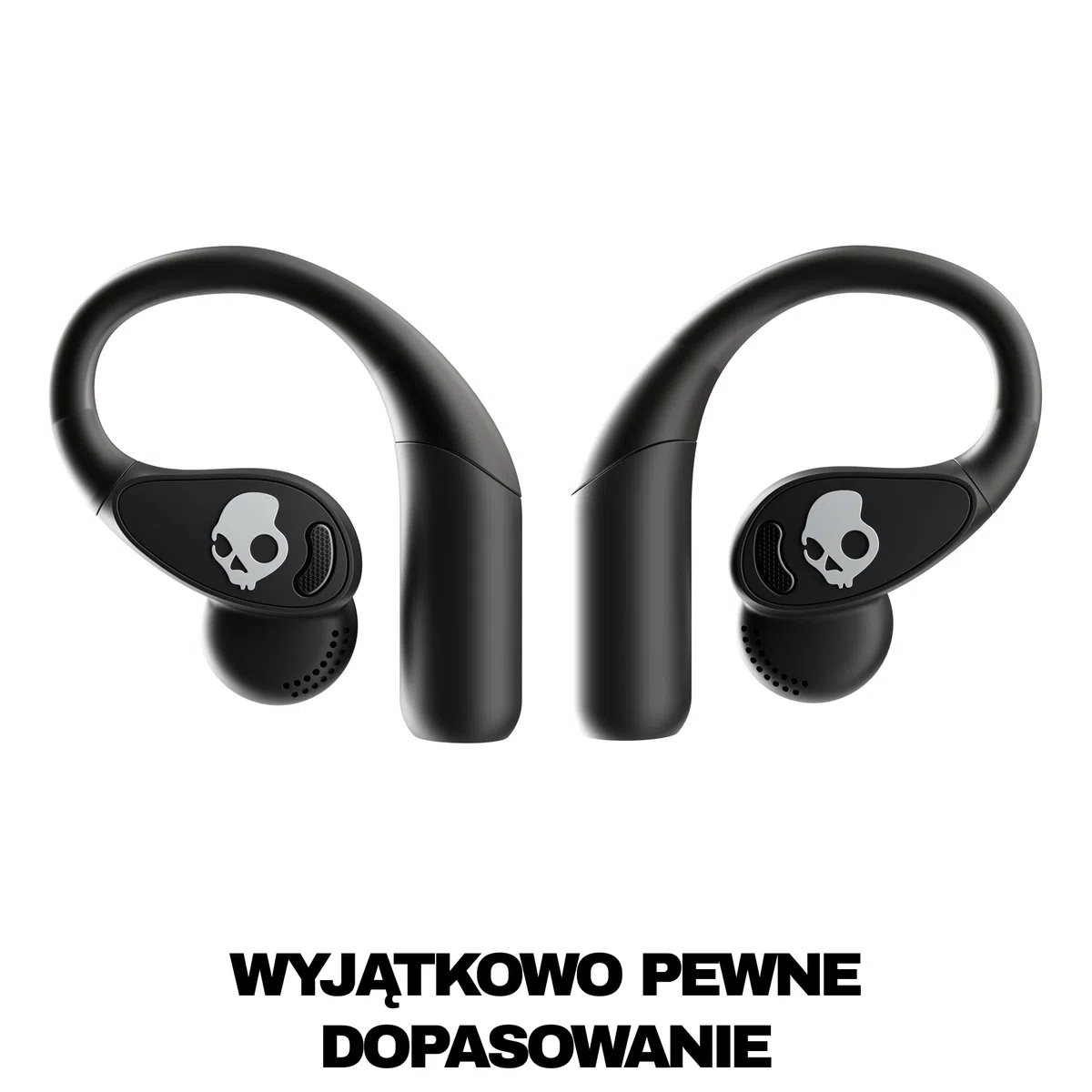 Skullcandy Push 540 Open Bezprzewodowe Słuchawki Bluetooth o Otwartej Konstrukcji, Odporne na Pot i Wodę, 42 Godz. Słuchania, Zdejmowana Opaska na Szyję, Dokładne Dopasowanie - Czarny