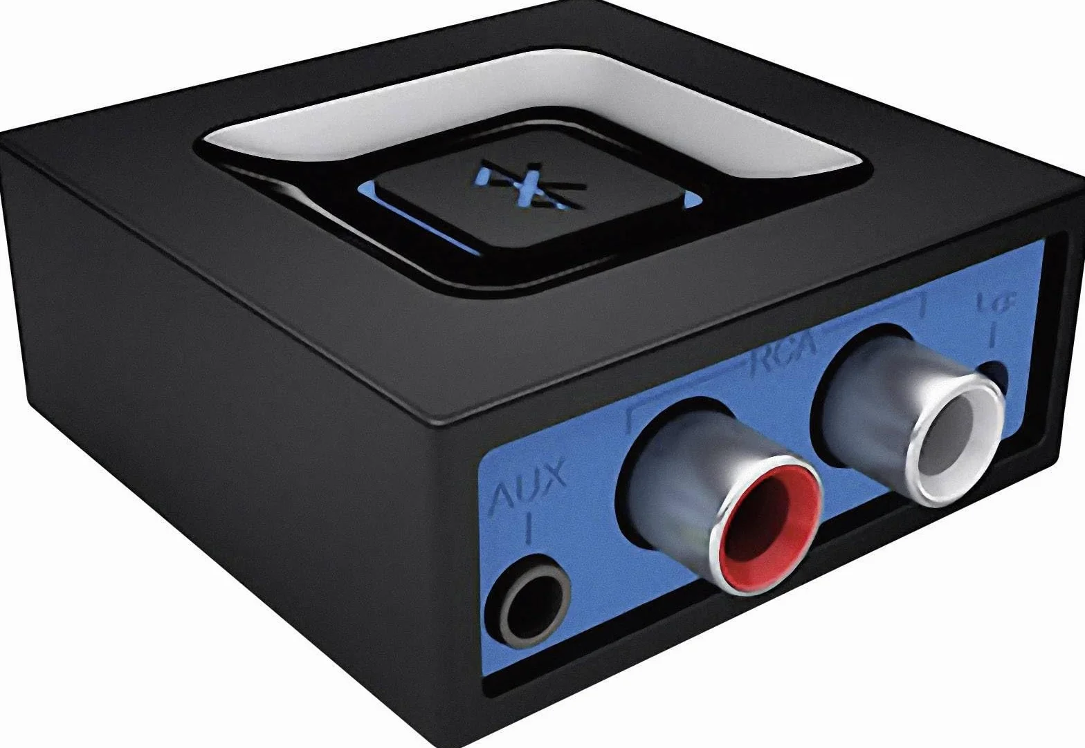 Logitech Bezprzewodowy odbiornik audio Bluetooth, wielopunktowy Bluetooth, wejście 3,5mm i RCA, przycisk parowania, zasięg 15m, wtyczka EU, PC/Mac/tablet/telefon komórkowy/odbiornik TV - Czarny