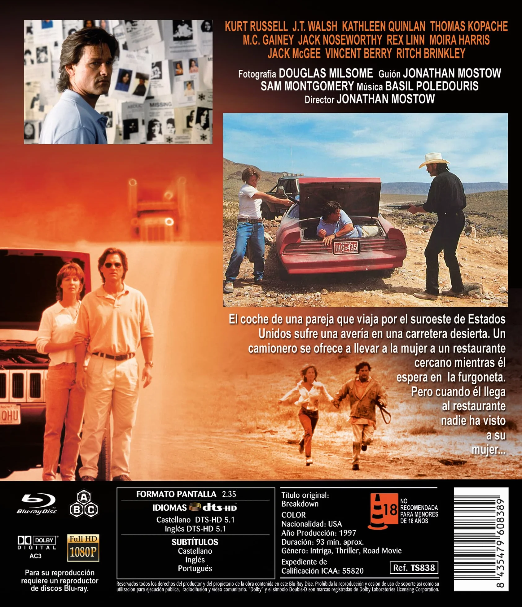 Breakdown BD 1997 [Blu-Ray] [Import]