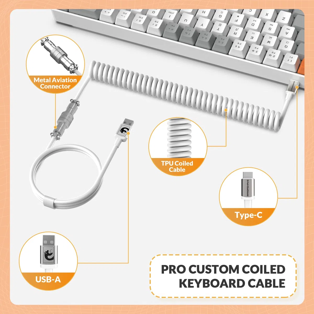 YINDIAO T8 60% Klawiatura do Gier,68 Klawiszy Kompaktowa Mini Przewodowa Klawiatura Mechaniczna z Podświetleniem 18 Chroma RGB,Czerwony przełącznik,Spiralny Kabel USB C,na PC,PS4-Jasny Szary
