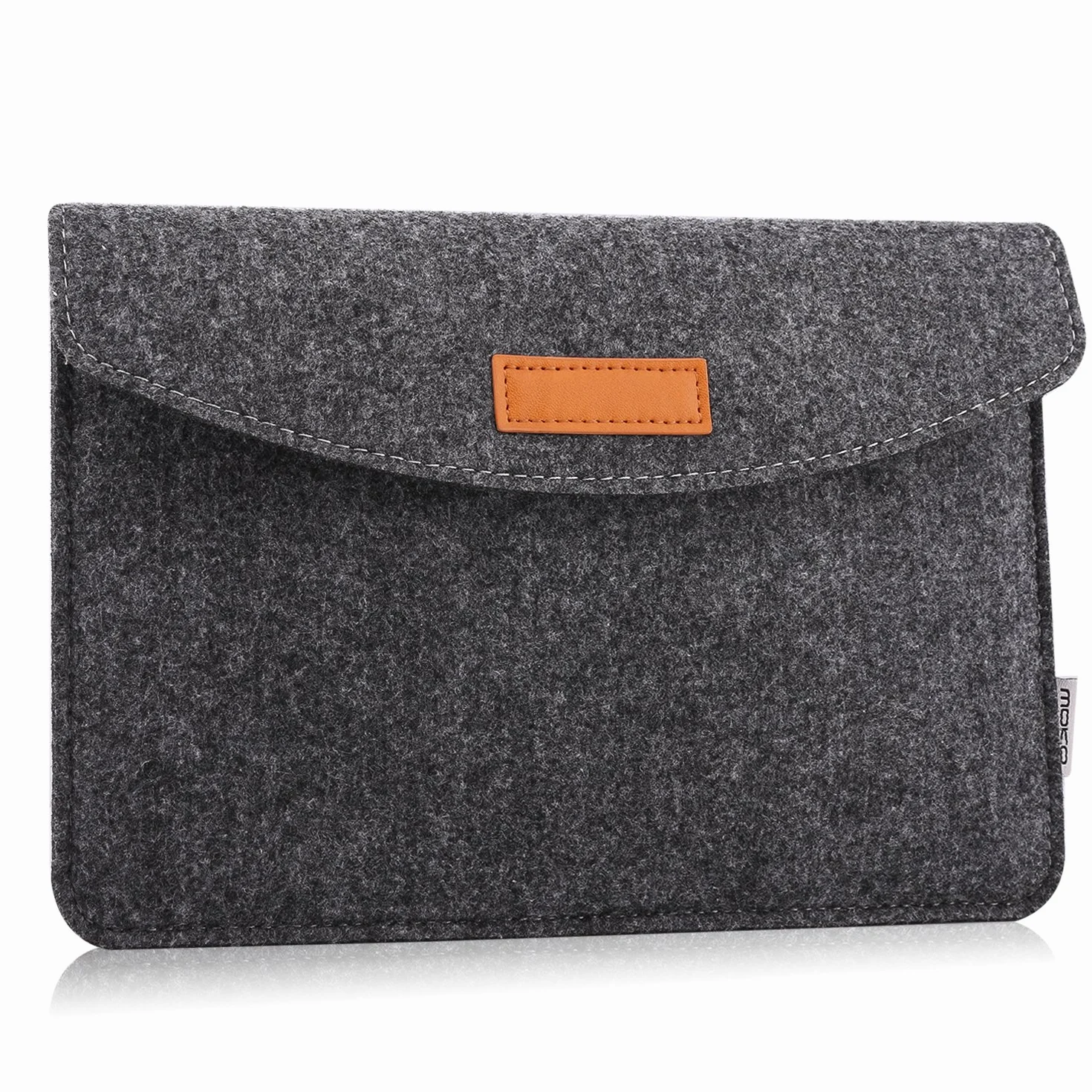 MoKo Universal 7-8 Inch Felt Sleeve Case - Portable Felt Protective Case for iPad Mini (6th Gen) 8.3 Inch 2021, iPad Mini 5/4/3/2/1, Galaxy Tab S2 8.0, Tab A 8.0, ZenPad Z8s 7.9, Dark Grey