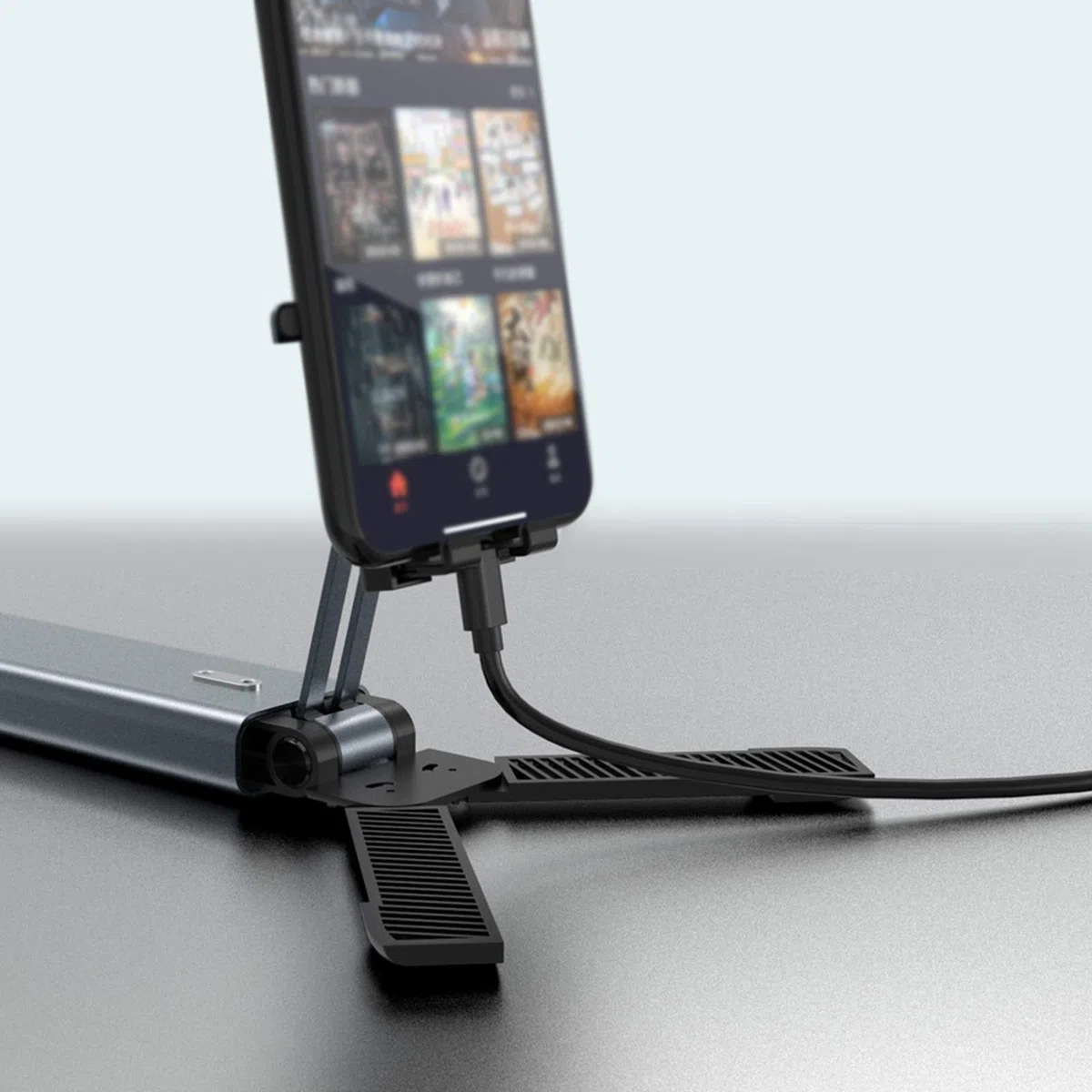 LXLTLB Regulowany uchwyt na telefon stojak na tablet antypoślizgowy i stabilny, nadaje się do różnych zastosowań wyposażenie w zakresie 10-2,9 cm, biura, nauki, transmisja na żywo, itp., czarny, 1 szt
