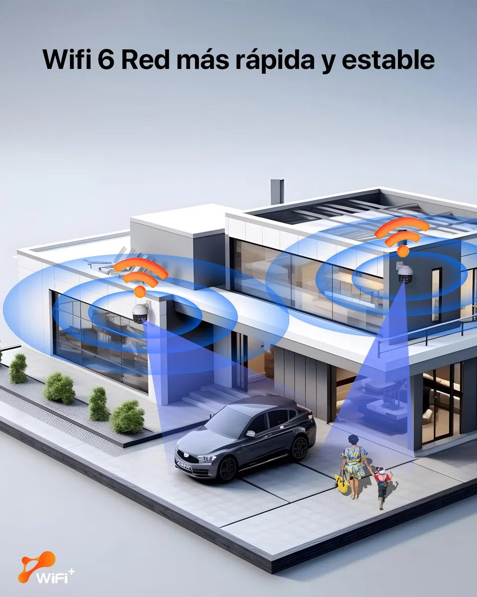 Tenda kamera bezpieczeństwa Outdoor WiFi, kamera 2K WiFi z kolorową wizją nocną, dwukierunkowym dźwiękiem, wykrywaniem ruchu i osób, alarmem dźwiękowym i świetlnym, kompatybilna z Alexą, CH3 V2.0