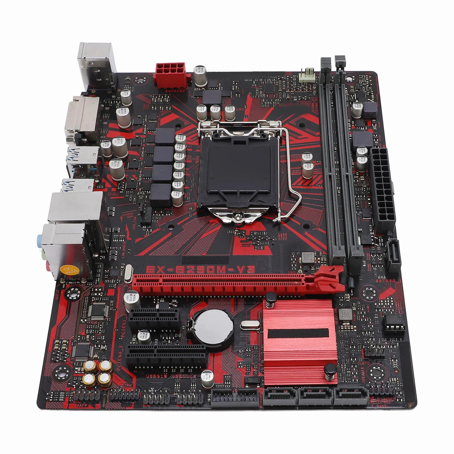 B250M V3 Desktop Płyta Główna, Płyta Główna Pulpitu Gier, Obsługa 2 Kanałowa DDR4 2400MHz PCI E 3.0, dla Procesora Procesora I7 I5 I3 14nm