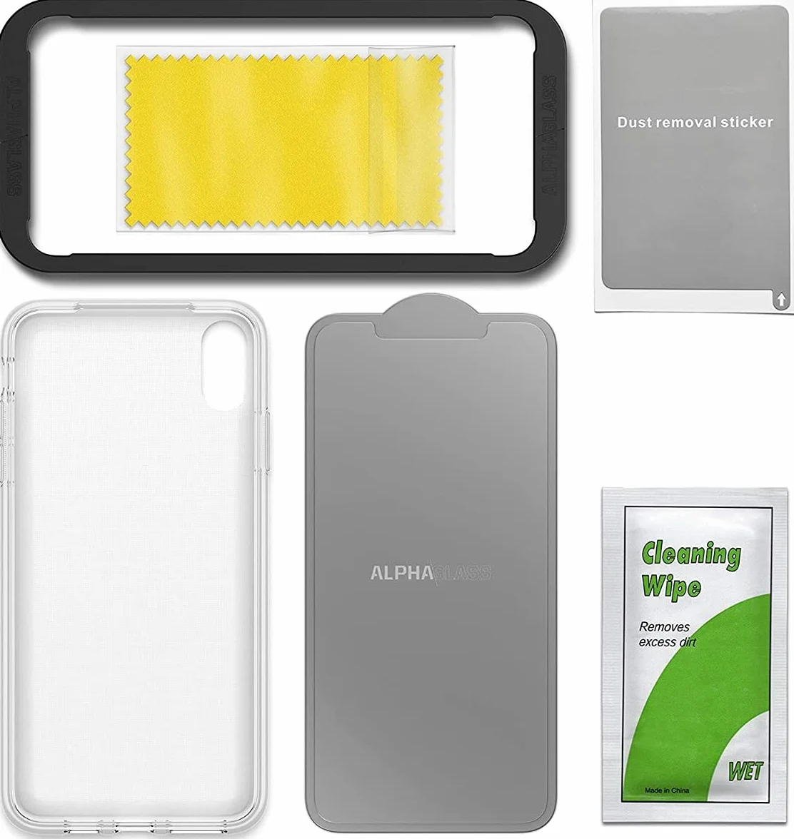 OtterBox Clearly Protected Skin Bundle Extra Slim silikonowe etui ochronne + szkło ochronne na wyświetlacz o wysokiej wydajności, nadaje się do iPhone X/Xs, przezroczyste