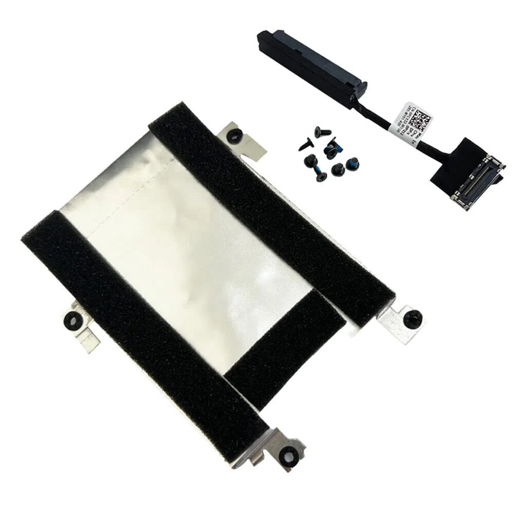 Gintai HDD kabel do dysku twardego 0PCX32 450.0NS03.0001 & HDD Caddy Bracket rama 96GVC do Dell Latitude 5521 E5521 5520 5531 E5531 Precision 3561 3560 3571 M3571, ze śrubami | E5521 5520 5531 E5531 Precision 3561 3560 3571 M3571,0PCX32 450.0NS03.0001 96G