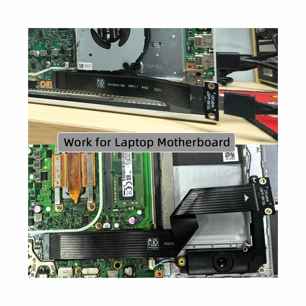 CY Kabel hosta 2280 NGFF PCI-E4.0 M.2 M-key do Oculink SFF-8612 SFF-8611 15 cm dla NVME U.2 SSD Egpu