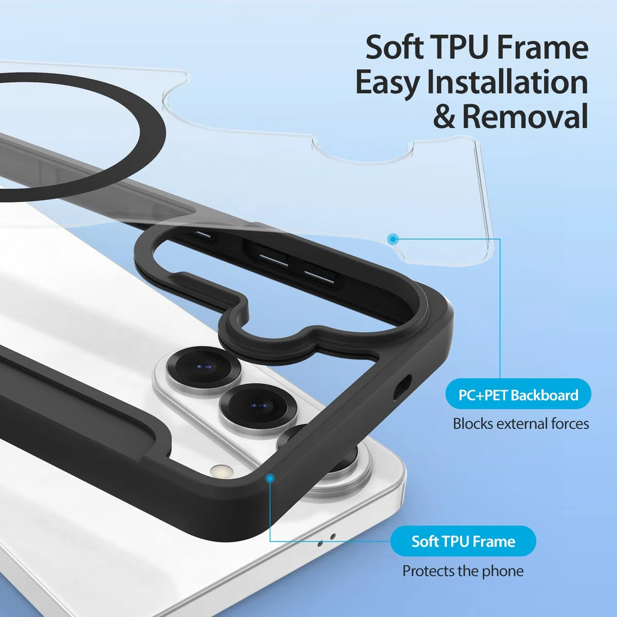 DUX DUCIS Magnetyczne etui do Galaxy S26 Plus, [kompatybilne z MagSafe] Premium Flip skórzane przezroczyste etui ochronne na telefon komórkowy z blokadą RFID do Galaxy S26 Plus (czarne)