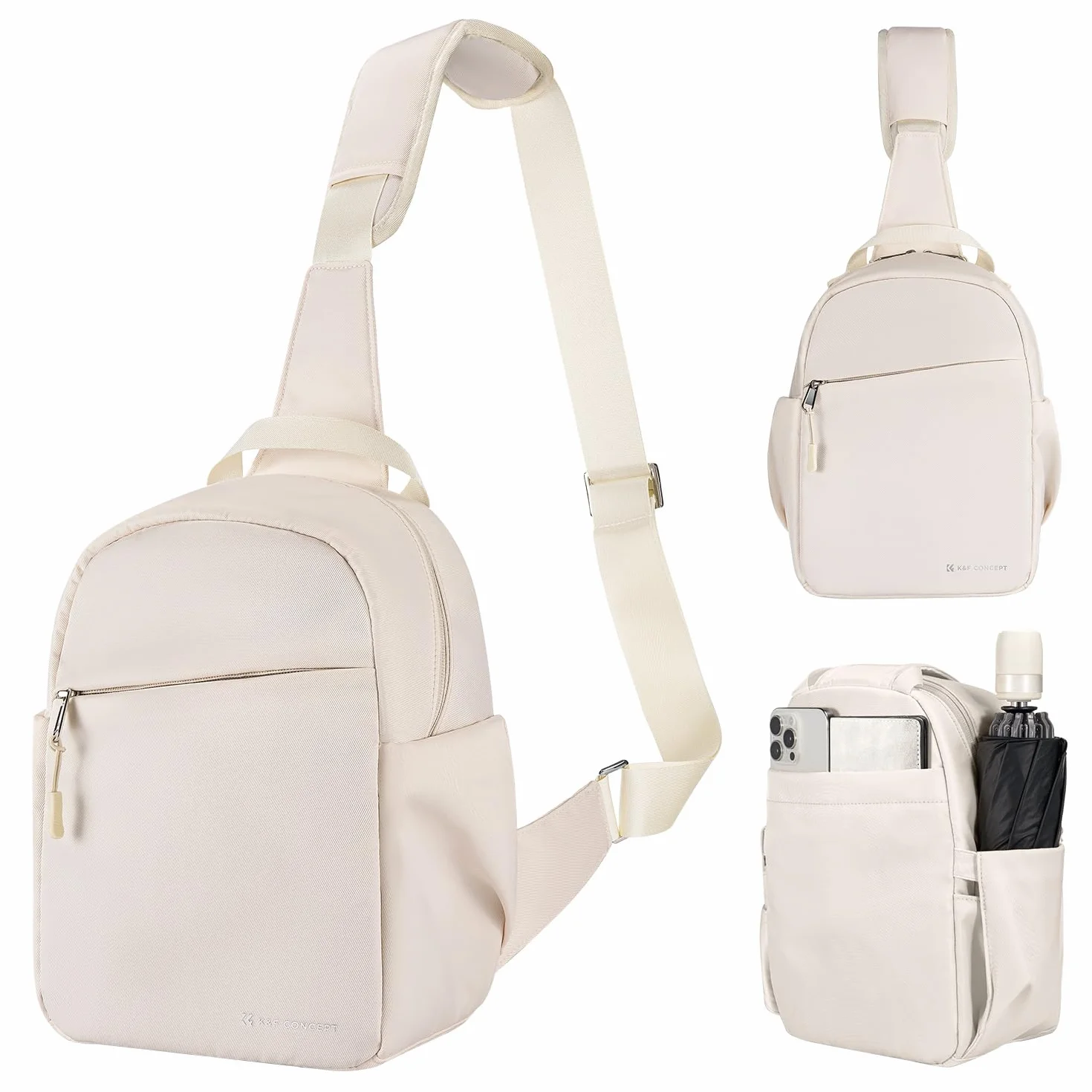 K&F Concept Torba na aparat, torba na ramię, plecak na zdjęcia, mały, wodoodporny plecak na aparat, regulowany pasek na ramię, plecak na aparat fotograficzny DSLR/SLR