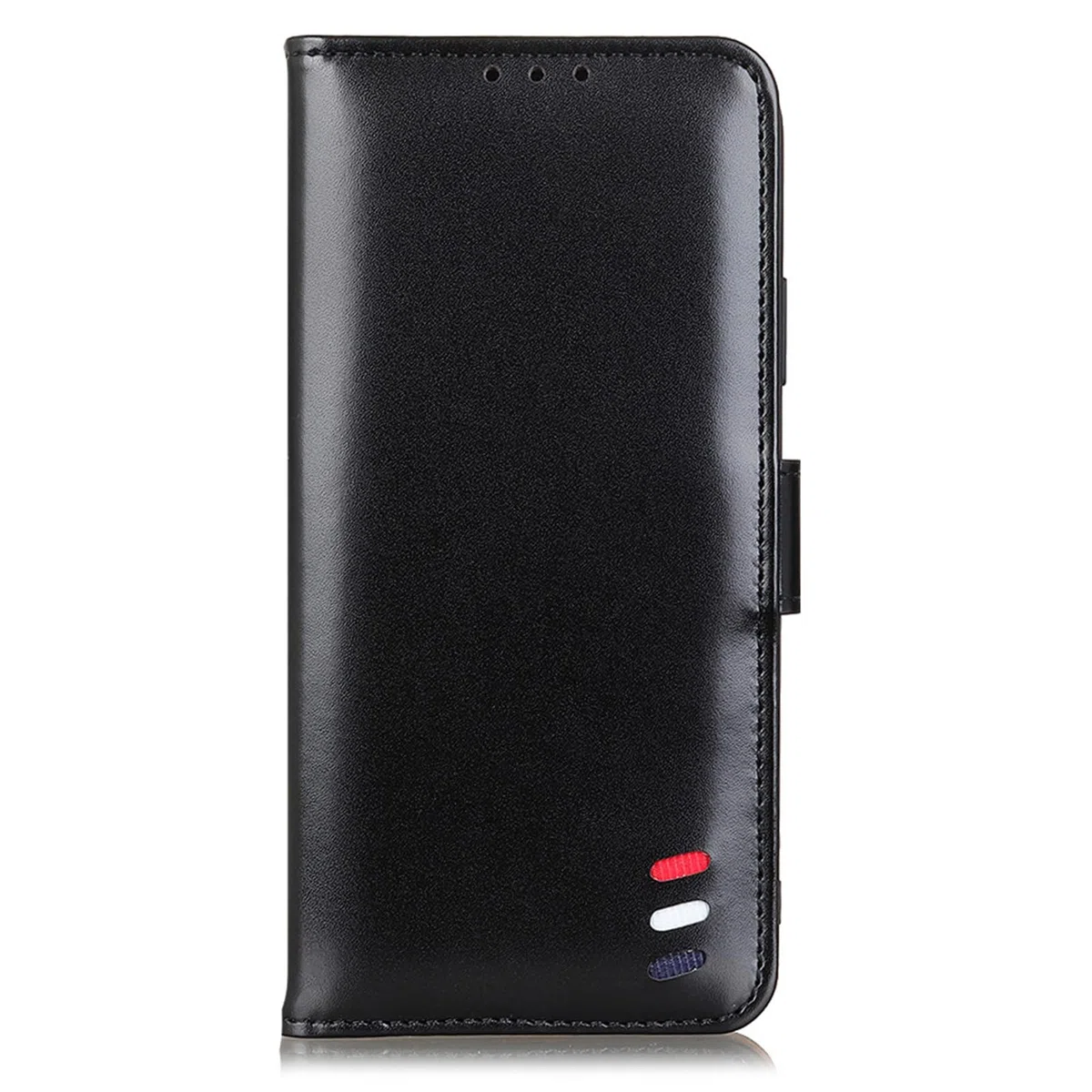 Etui z klapką do Samsunga Galaxy S24 Ultra/S24 Plus/S24, gładkie skórzane zamknięcie magnetyczne, portfel z klapką Etui na telefon komórkowy z uchwytem na kartę i funkcją stojaka (kolor: czarny,