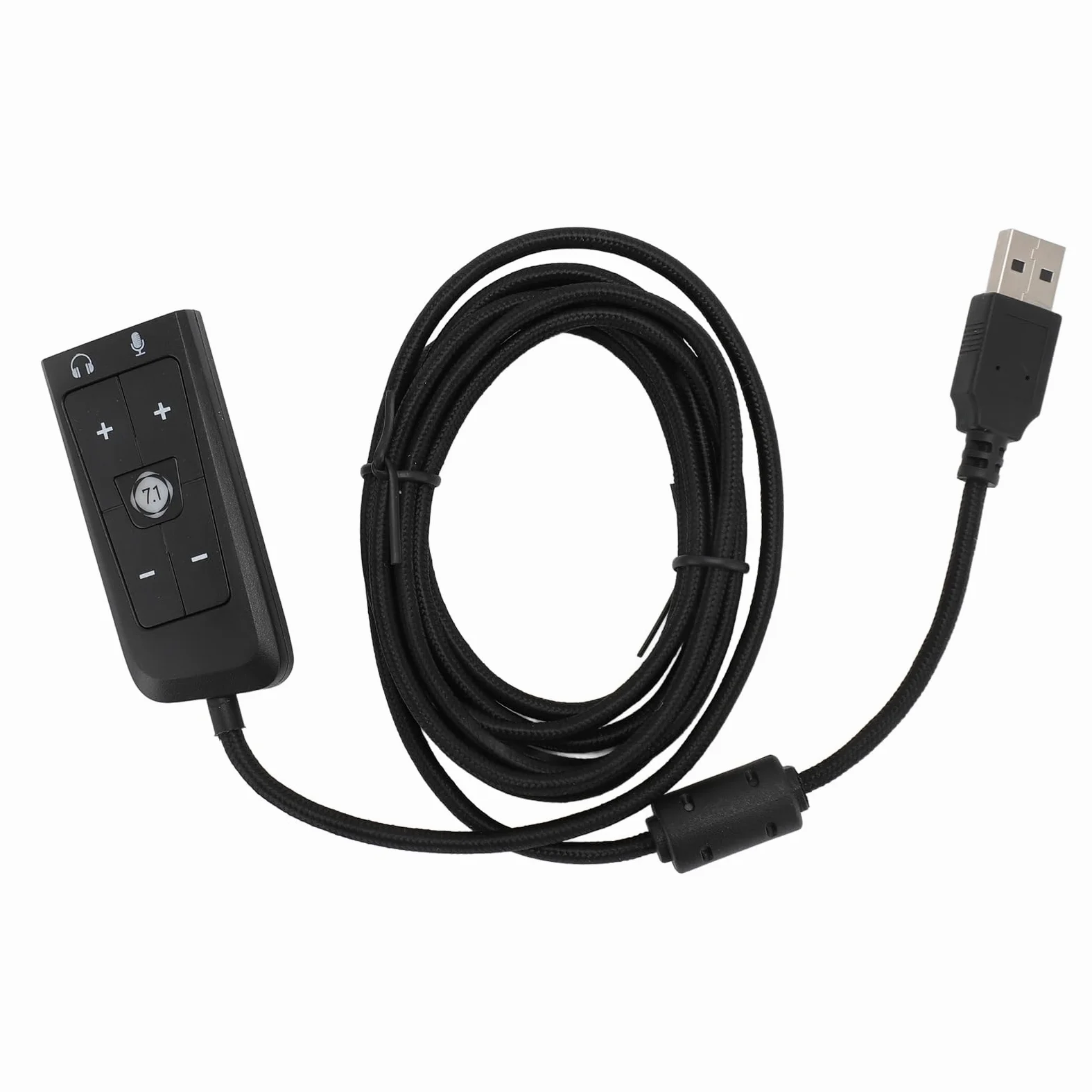 Ausla Virtual Sound Sound Adapter USB, 7.1 Kanał dla Cloud II, z Gniazdem Słuchawkowym i Mikrofonem, USB do 3,5 Mm Jack Voice Adapter do Aux 3,5 Mm Zewnętrzny Konwerter Głosowy