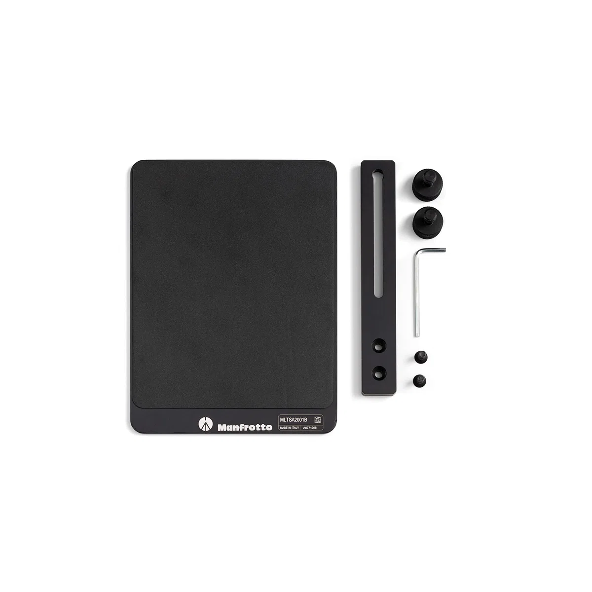 Manfrotto TetherGear MLTSA2001B podkładka pod mysz, akcesoria do uchwytu PC, zewnętrzna podkładka pod mysz do lekkiego aluminiowego uchwytu na laptopa, konfiguracja lewa lub prawostronna, 32 cm x 15